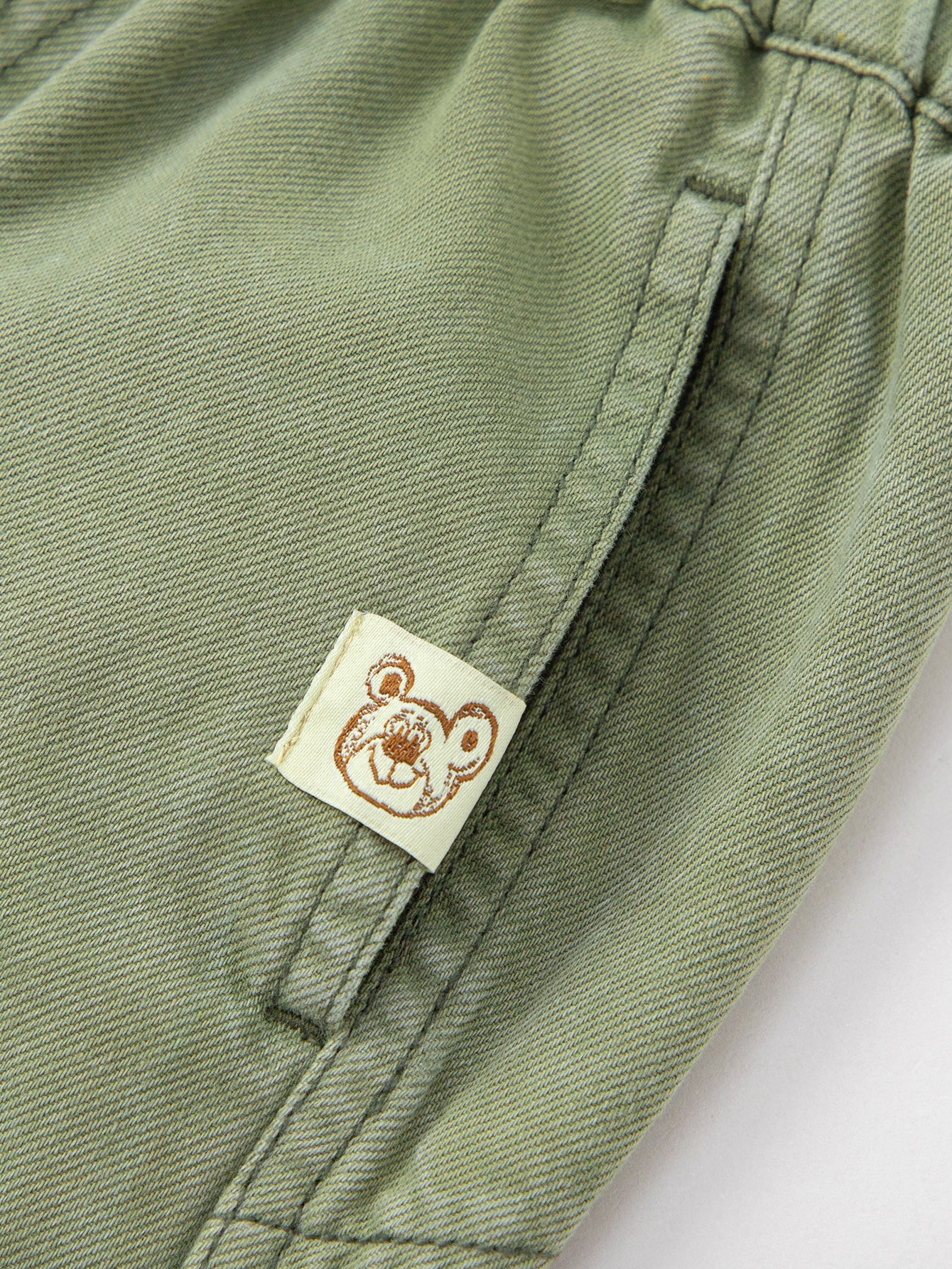 Balabala Boys Washed Denim Shorts Green,Denim Medium Blue