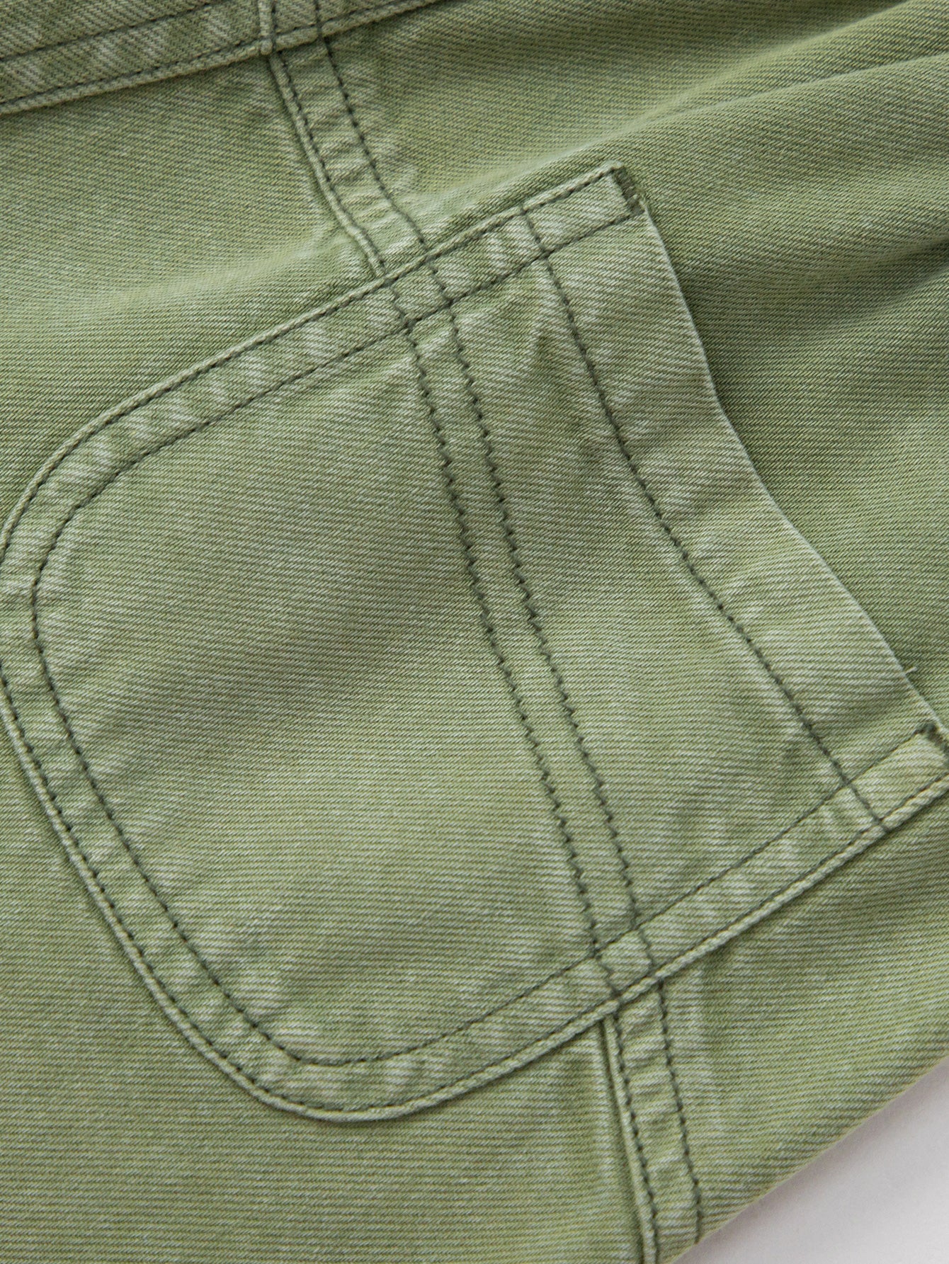 Balabala Boys Washed Denim Shorts Green,Denim Medium Blue