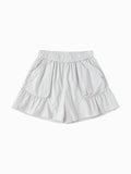 Balabala Girls Ruffle Shorts Light Gray