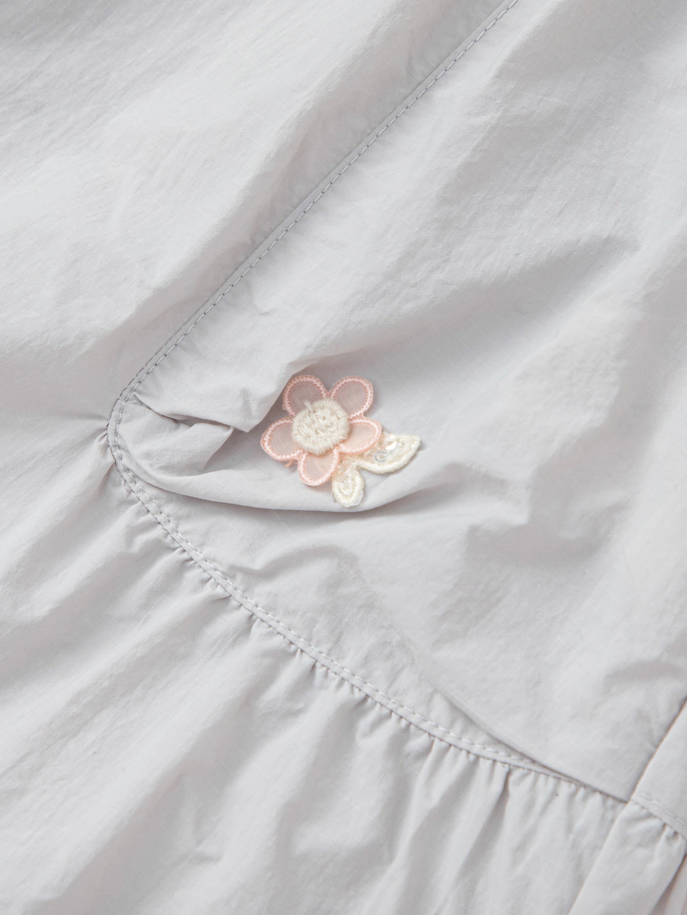 Balabala Girls Ruffle Shorts Light Gray