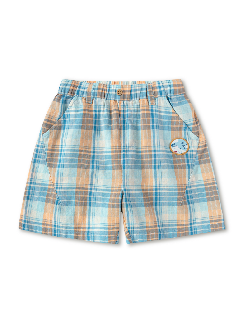 Balabala Boys Textured Shorts Blue Yellow,Shaka