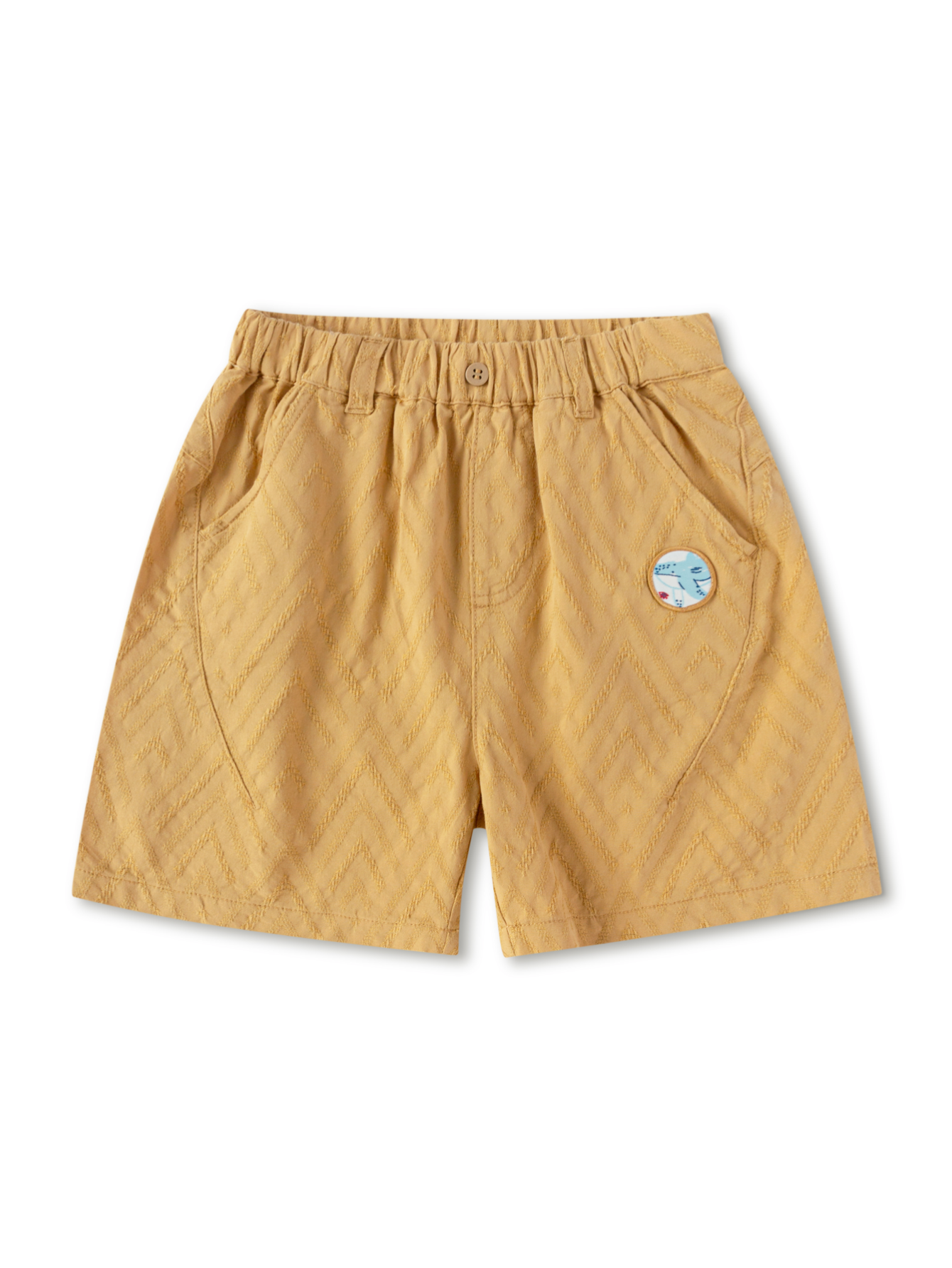 Balabala Boys Textured Shorts Blue Yellow,Shaka