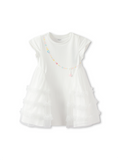 Balabala Girls Layered Tulle Dress White