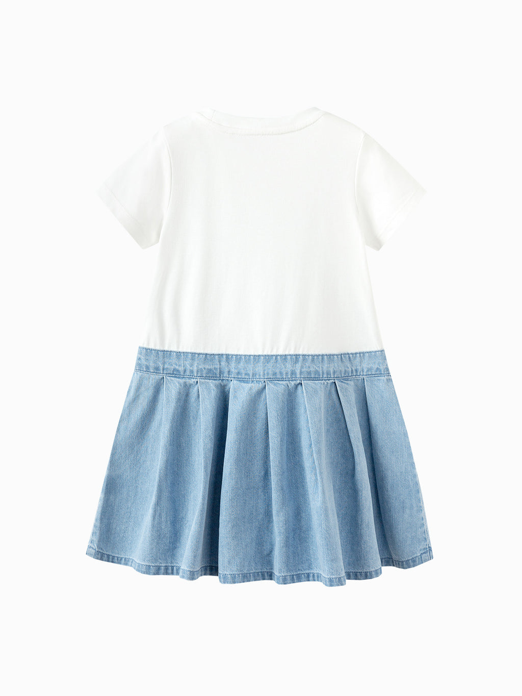Balabala Girls Denim Suspender Dress Set Light Blue