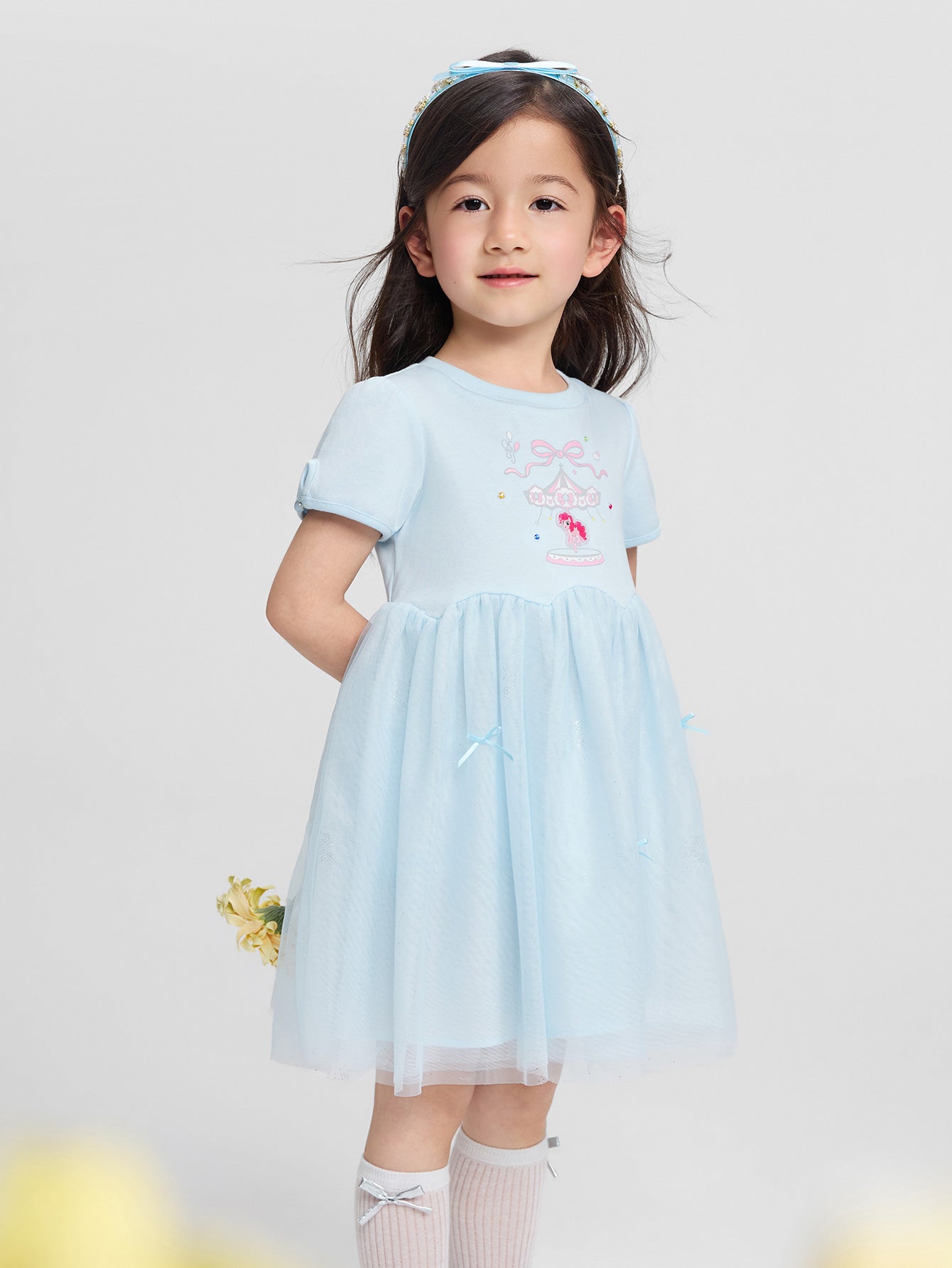 Balabala Girls Tulle Dress Ice blue