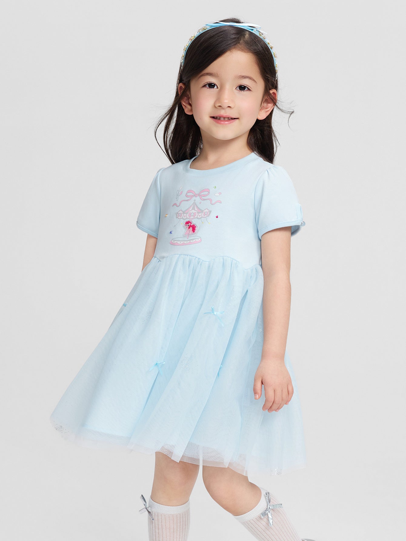 Balabala Girls Tulle Dress Ice blue