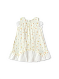 Balabala Girls Floral Dress Cream,White