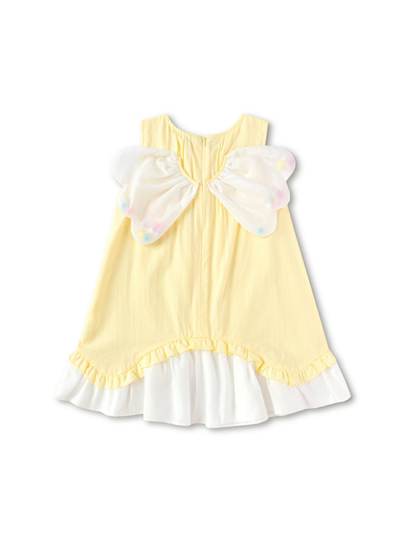 Balabala Girls Floral Dress Cream,White