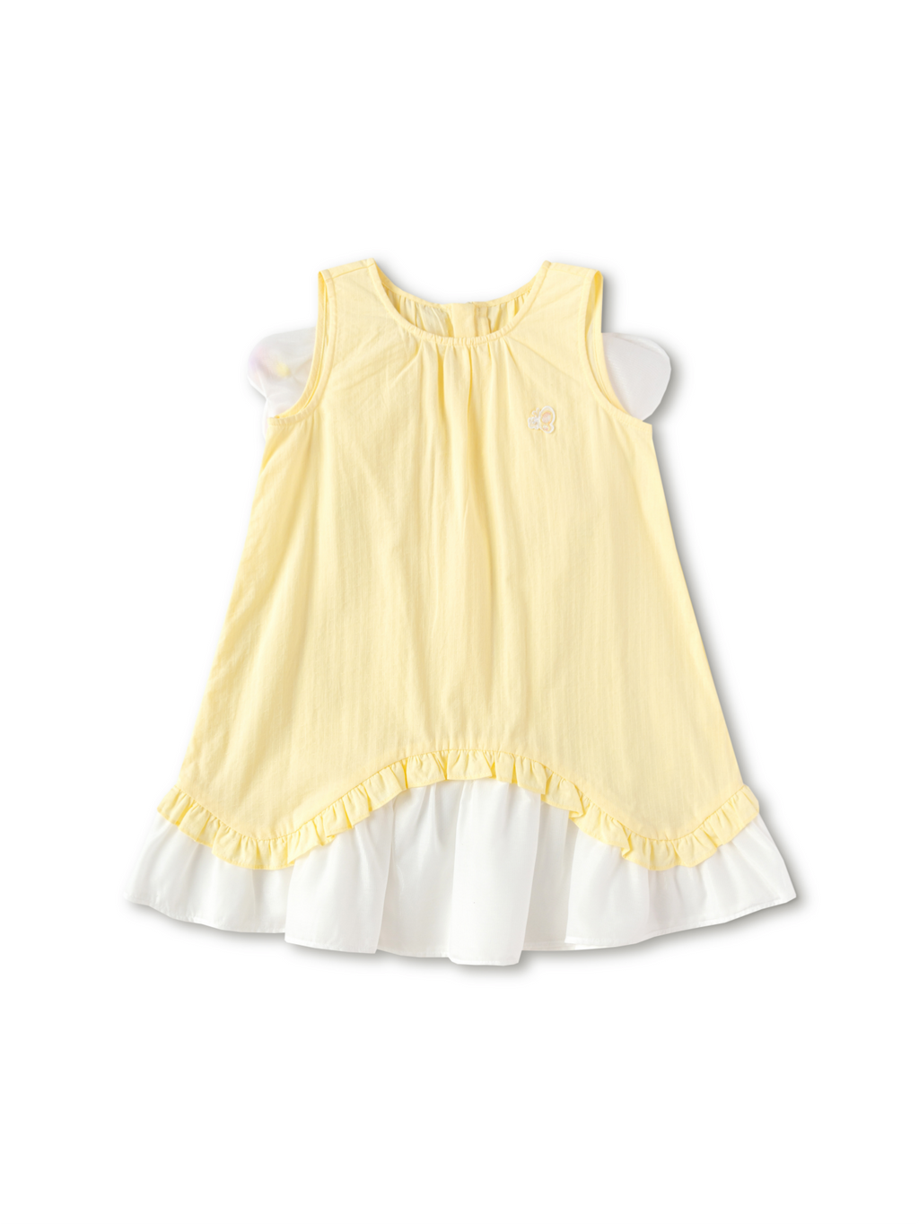 Balabala Girls Floral Dress Cream,White