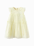 Balabala Girls Ruffle Tiered Dress Light Yellow