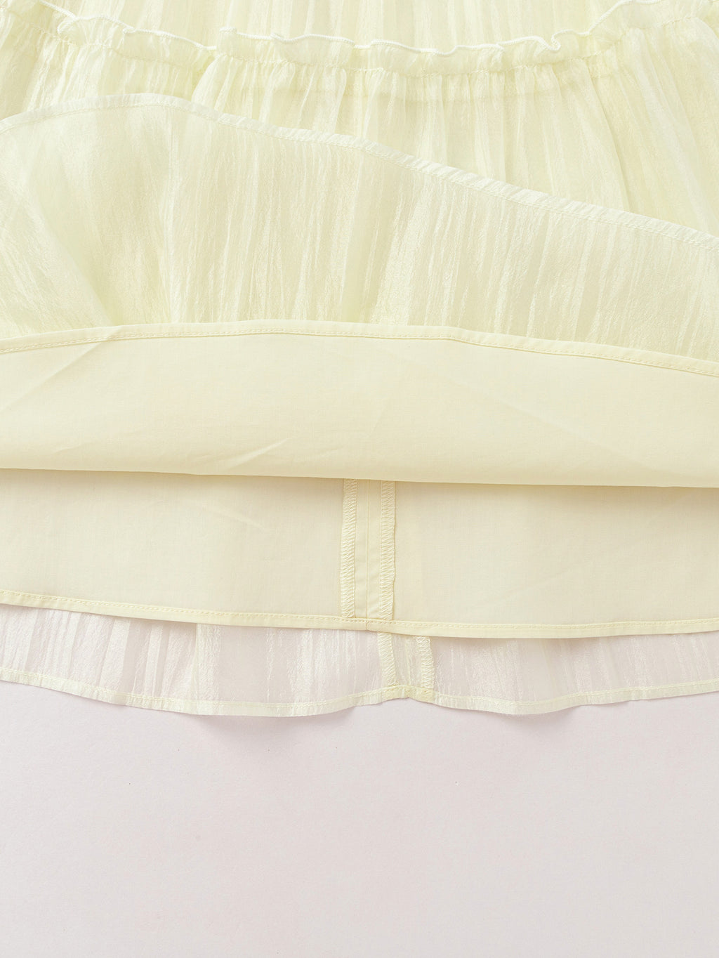 Balabala Girls Ruffle Tiered Dress Light Yellow