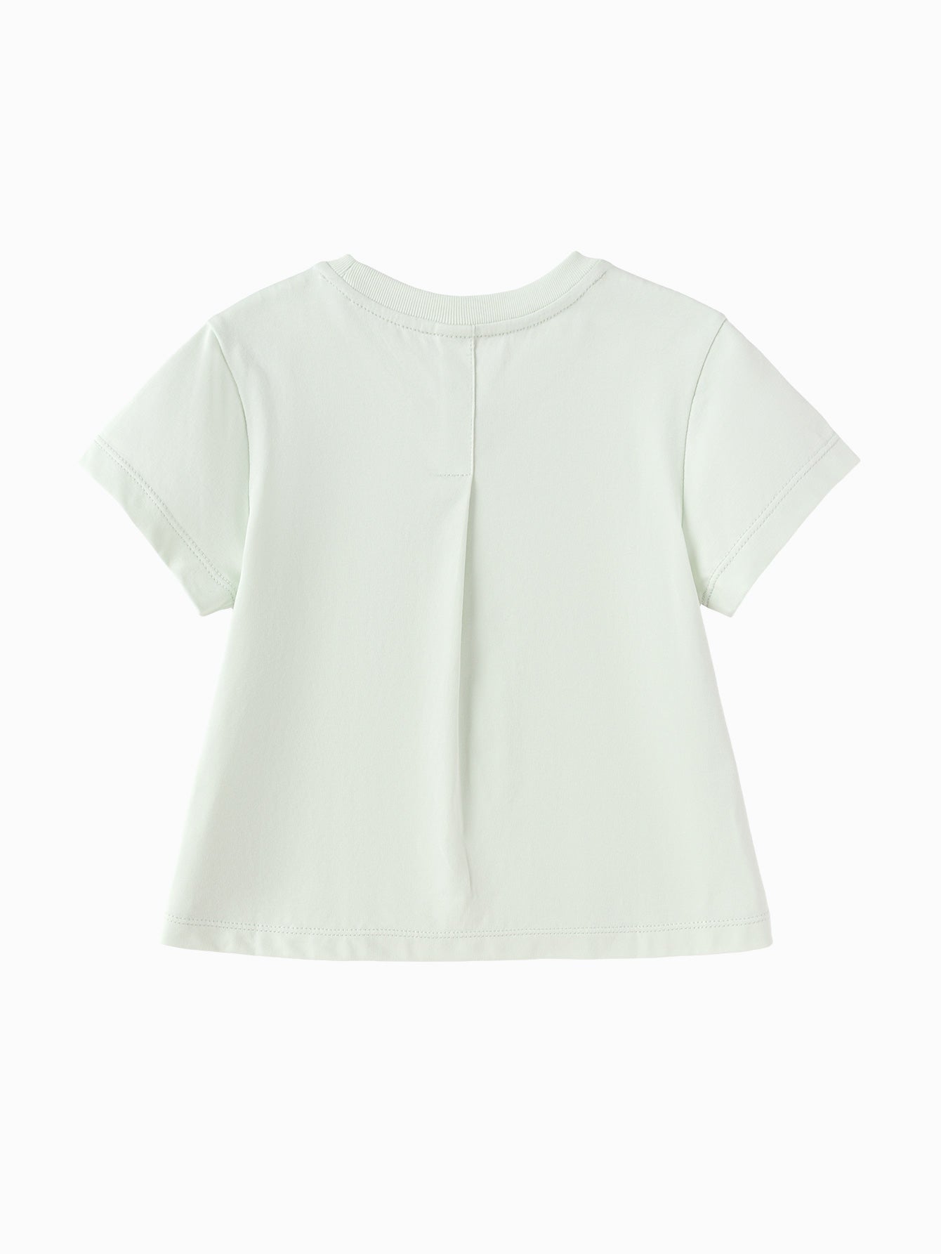 Balabala Girls Floral Embroidered T-Shirt White,Pink Green