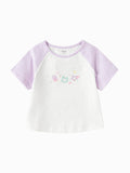 Balabala Girls Raglan T Shirt Purple