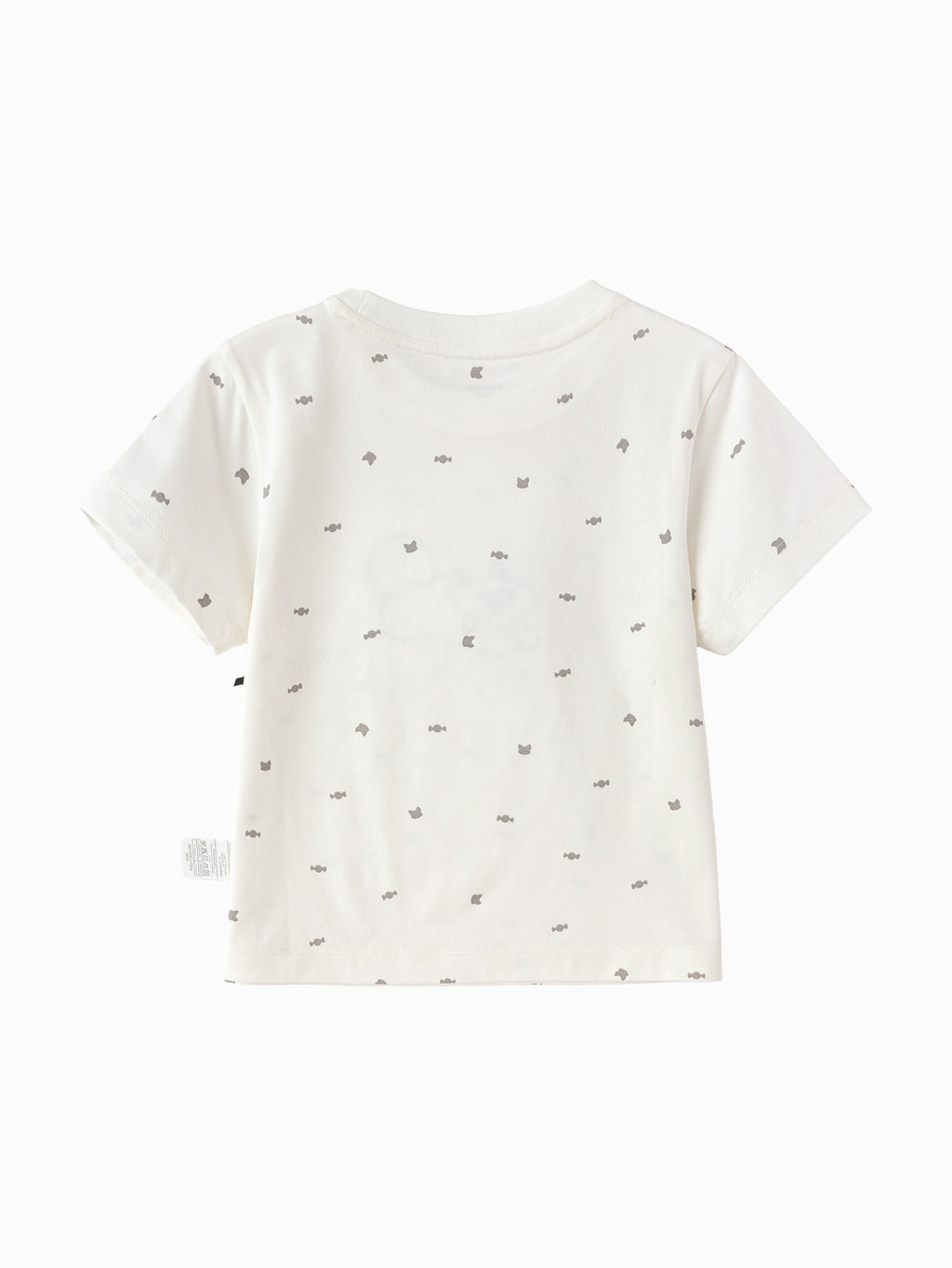 Balabala Girls Bow Headband T-Shirt White