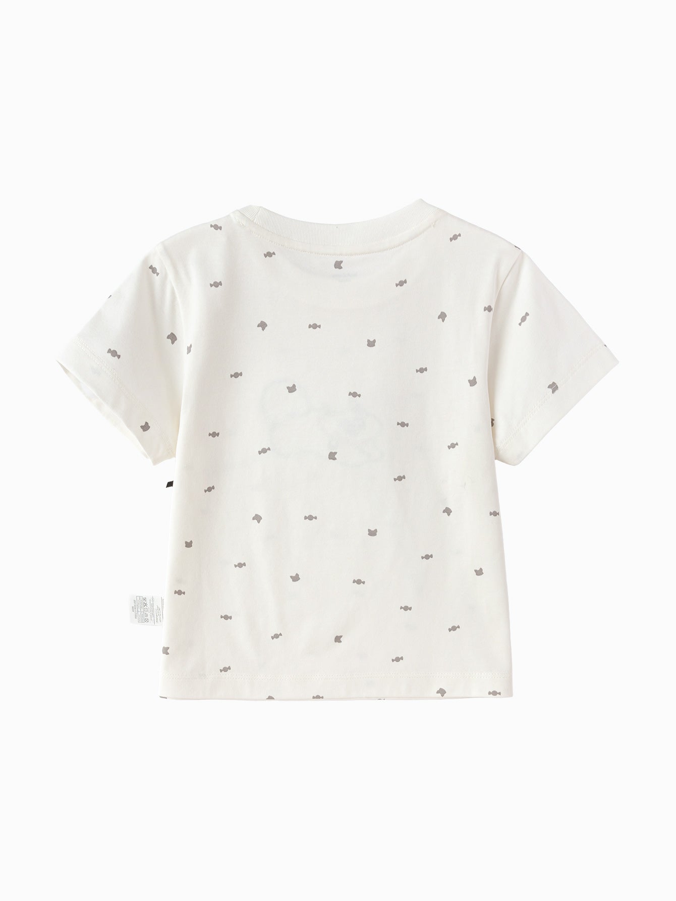 Balabala Girls Bow Headband T-Shirt White