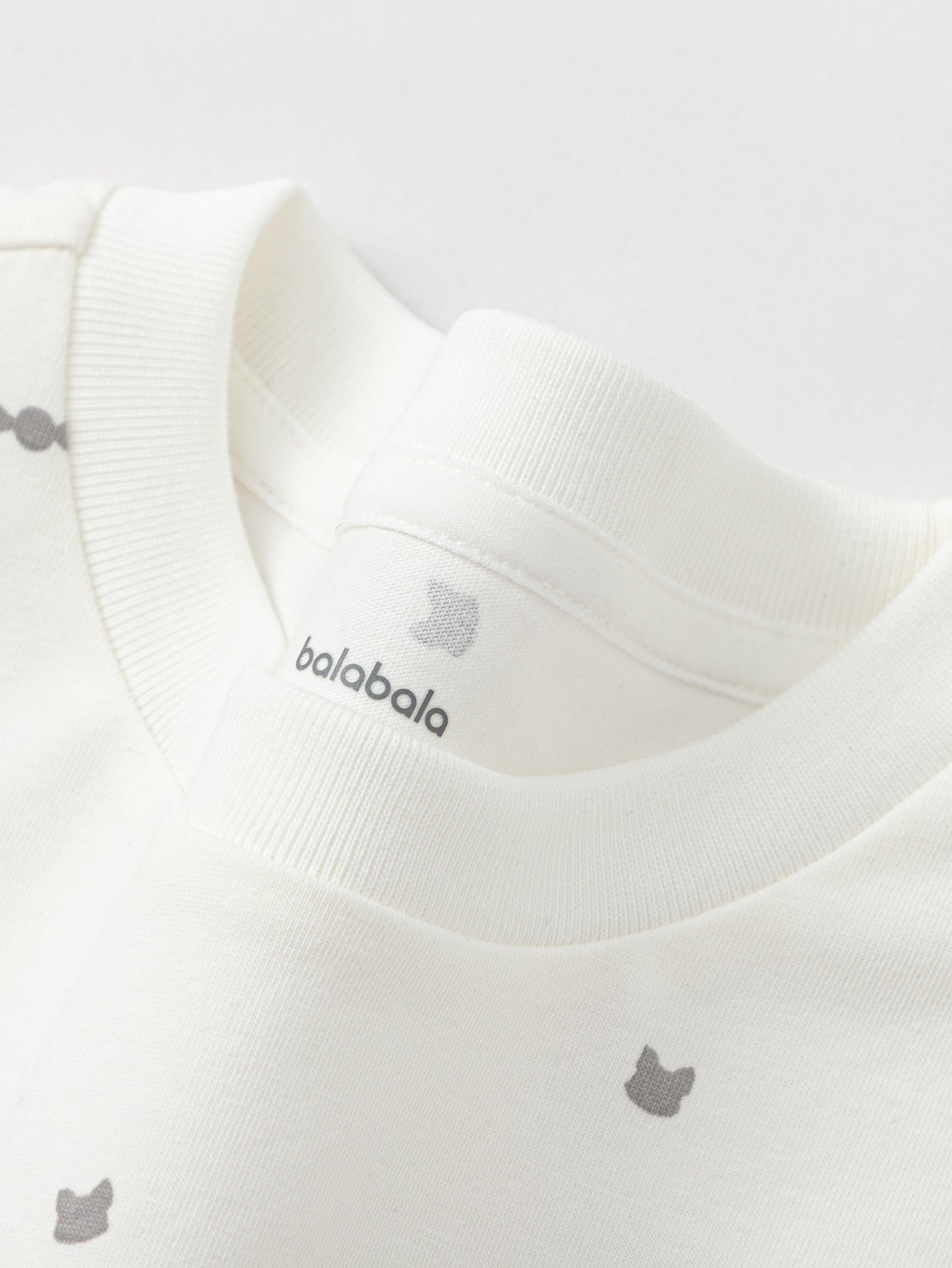 Balabala Girls Bow Headband T-Shirt White