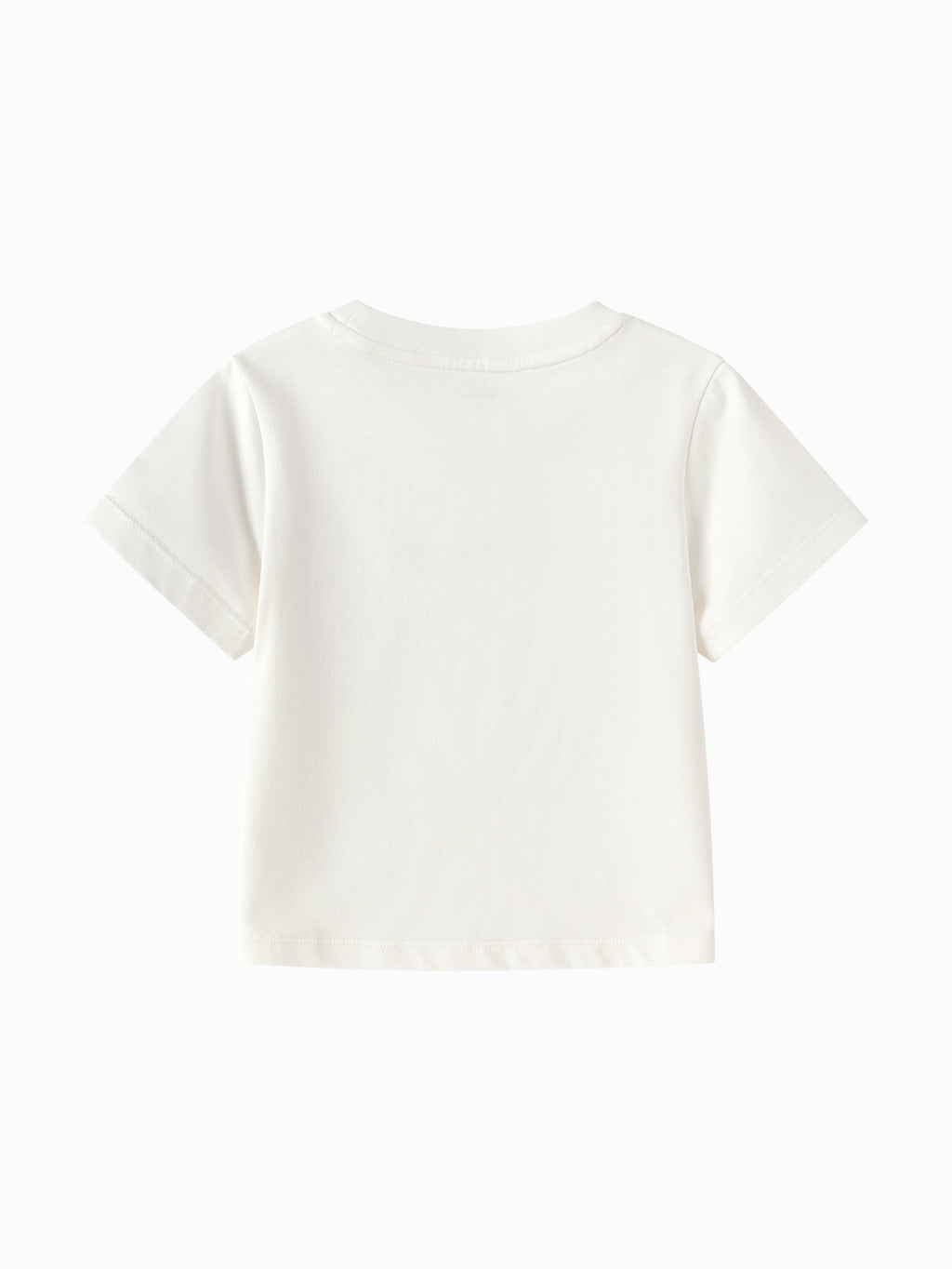 Balabala Girls Shell Print T-Shirt Raw White,Visions Pink