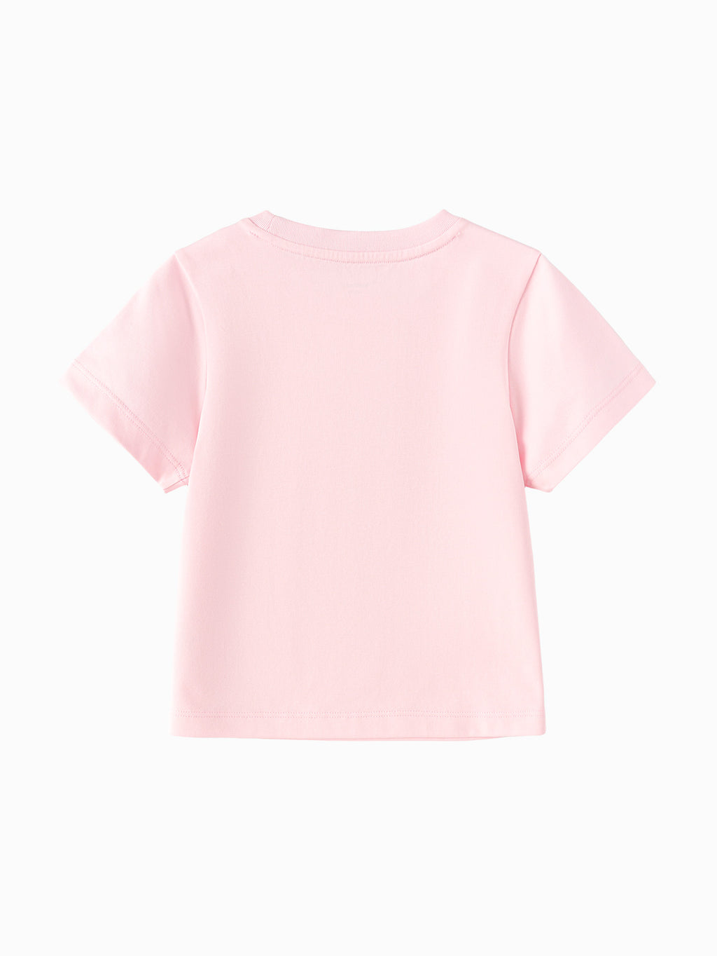 Balabala Girls Shell Print T-Shirt Raw White,Visions Pink