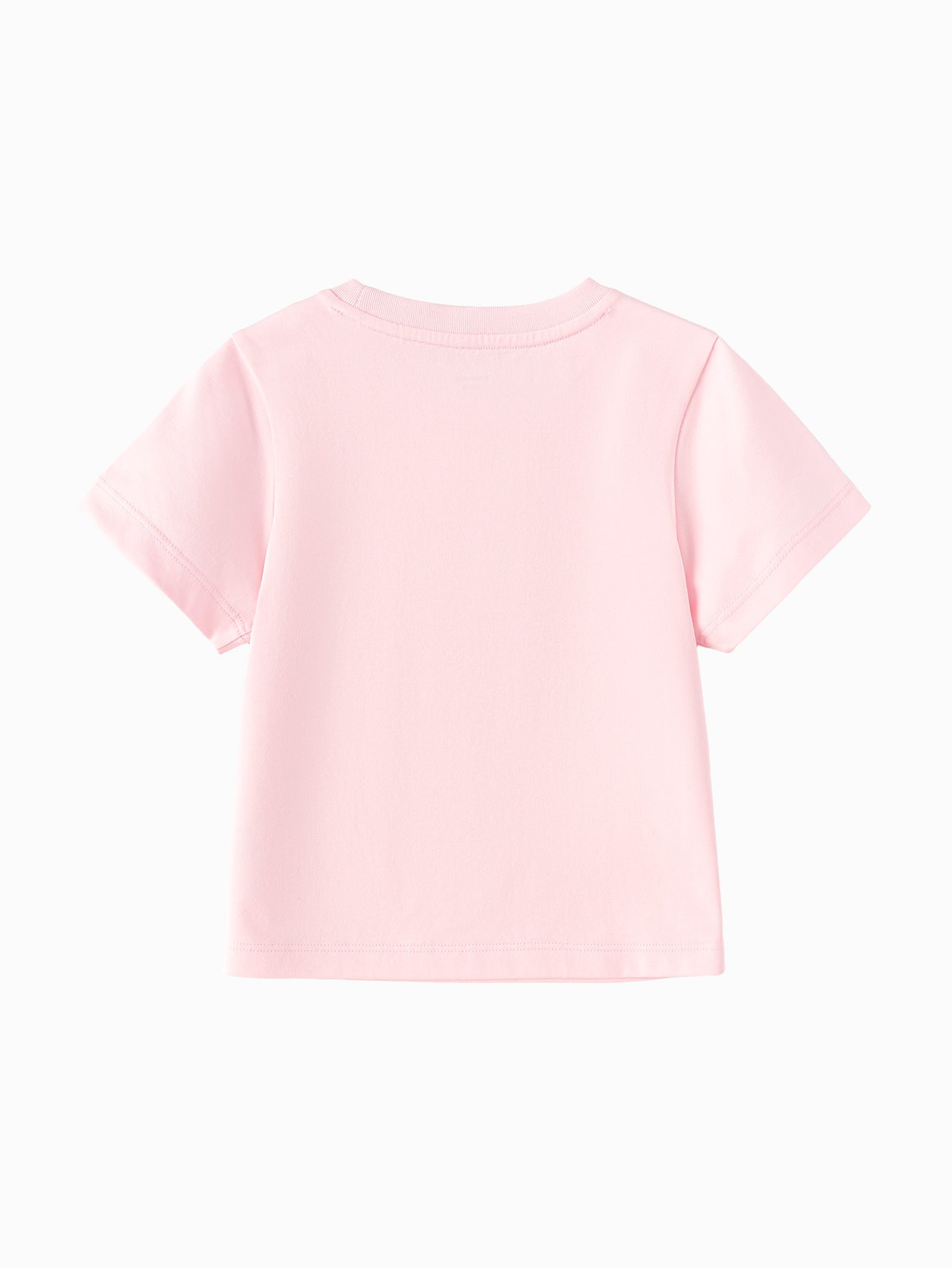 Balabala Girls Shell Print T-Shirt Raw White,Visions Pink