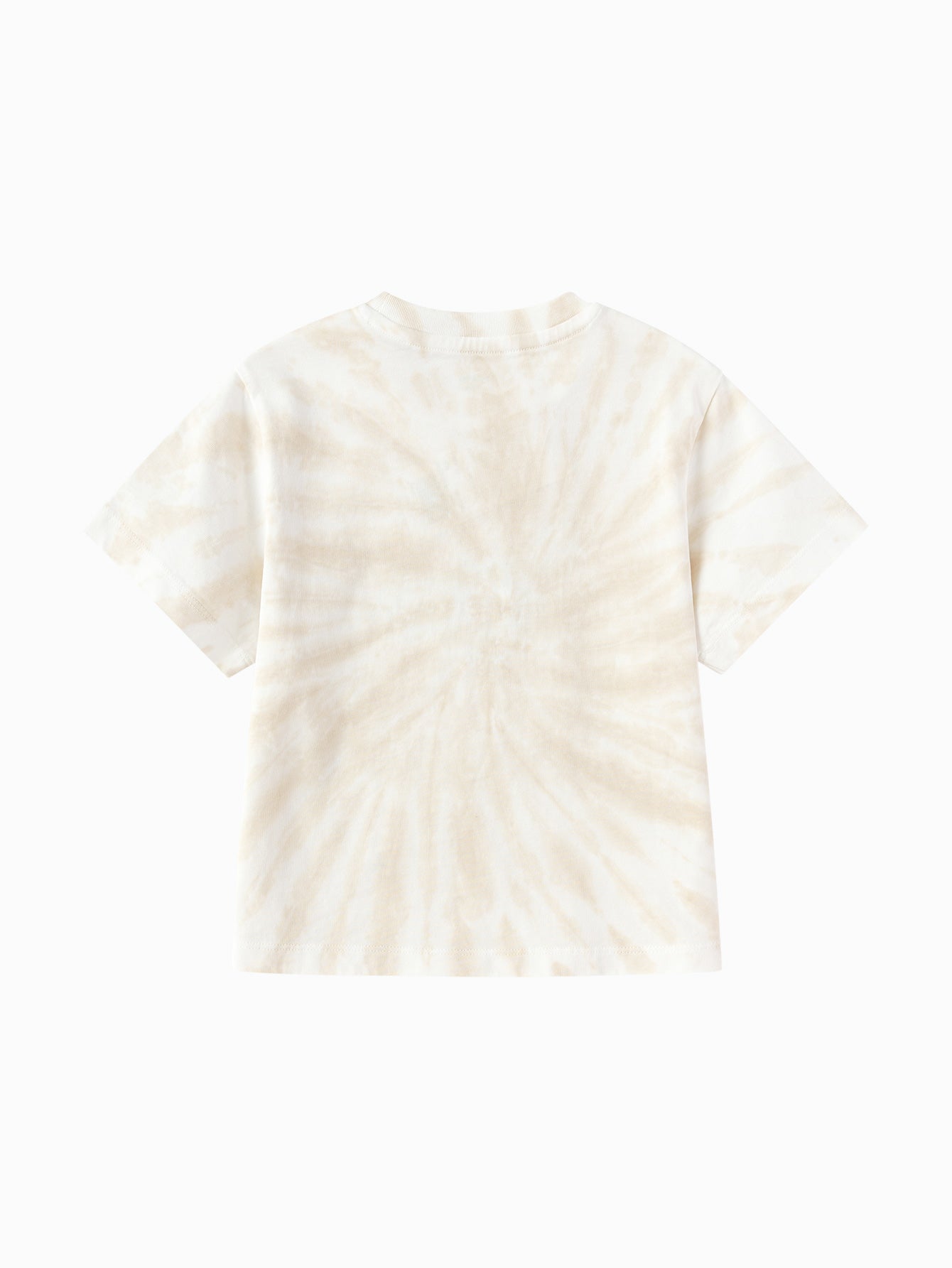 Balabala Tie Dye Graphic T Shirt Beige