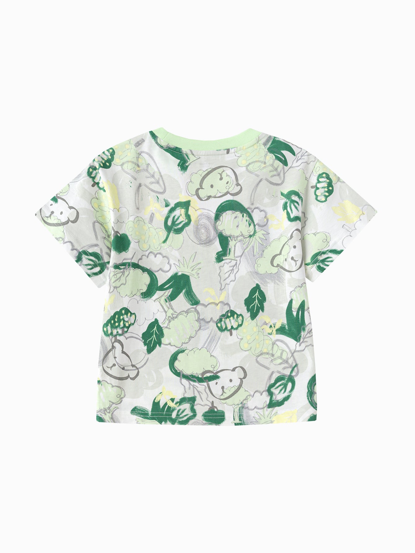 Balabala Boys Print T-Shirt Green
