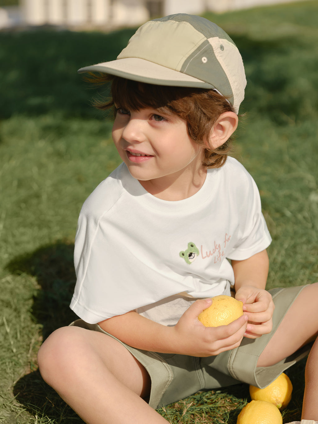 Balabala Boys Frog Patch T-Shirt White