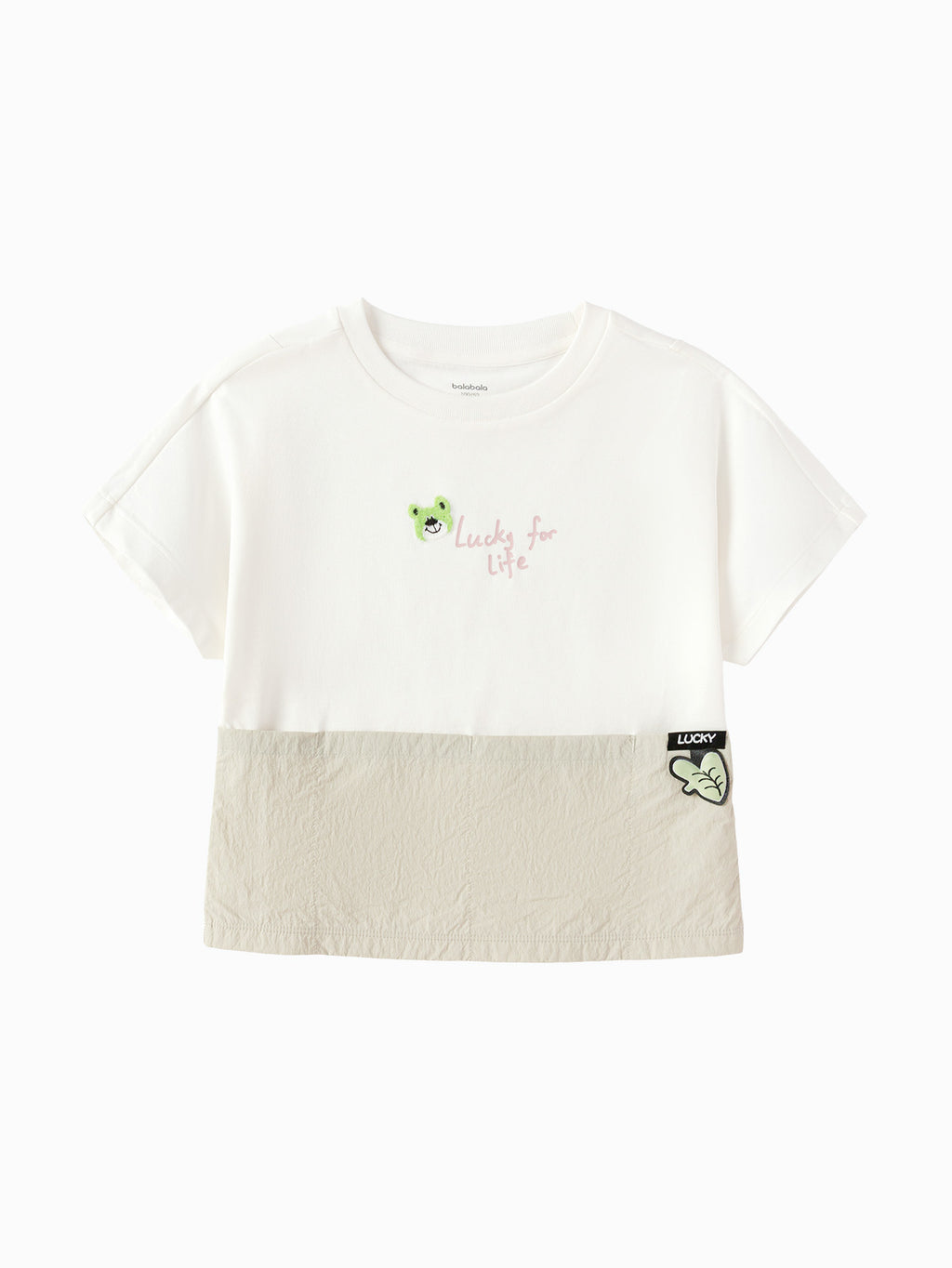 Balabala Boys Frog Patch T-Shirt White