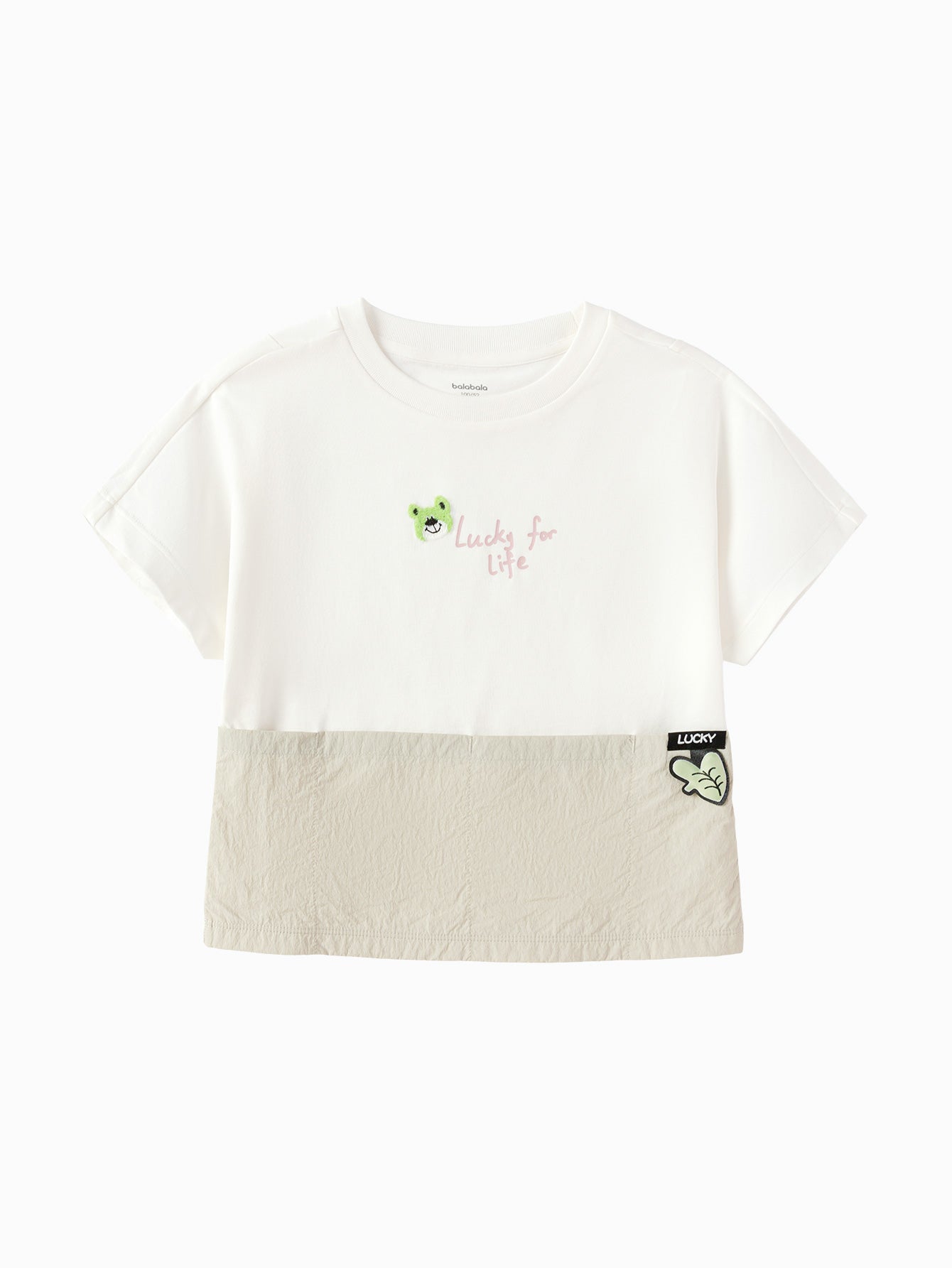 Balabala Boys Frog Patch T-Shirt White