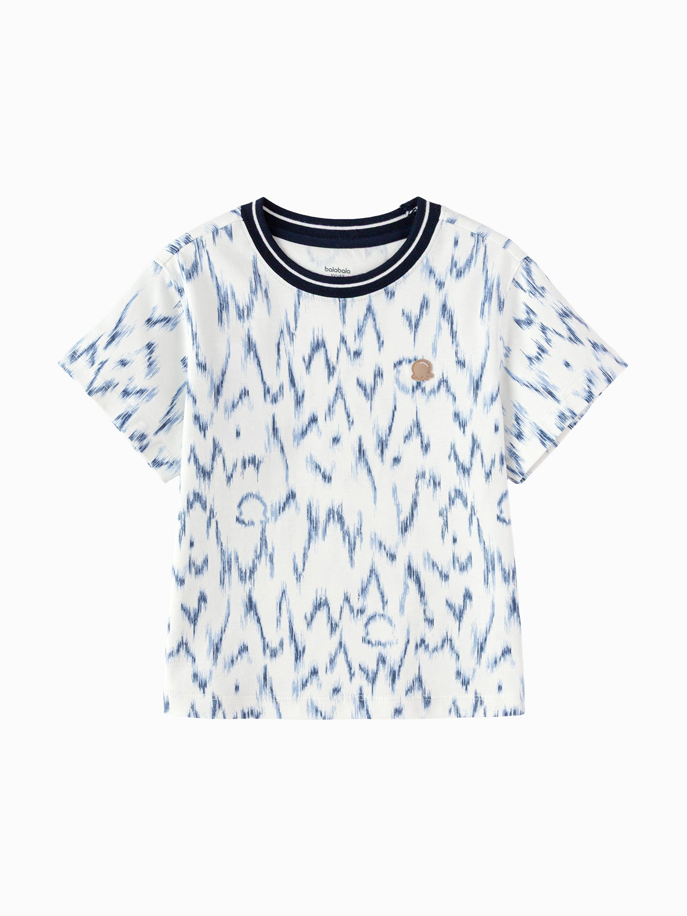 Balabala Boys Print T Shirt White,Blue