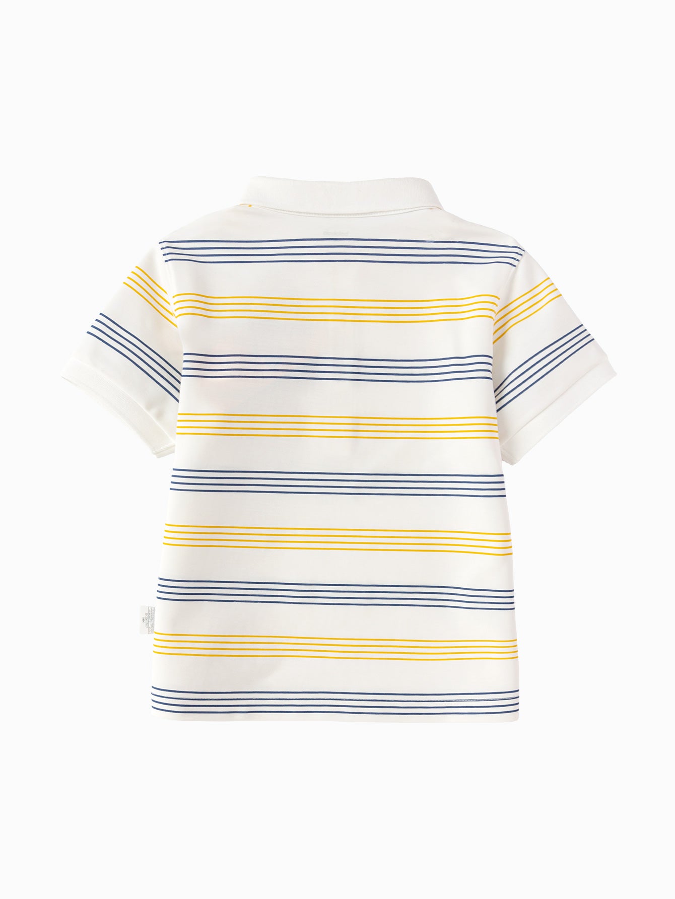 Balabala Boys Polo Shirt White Yellow,Raw White