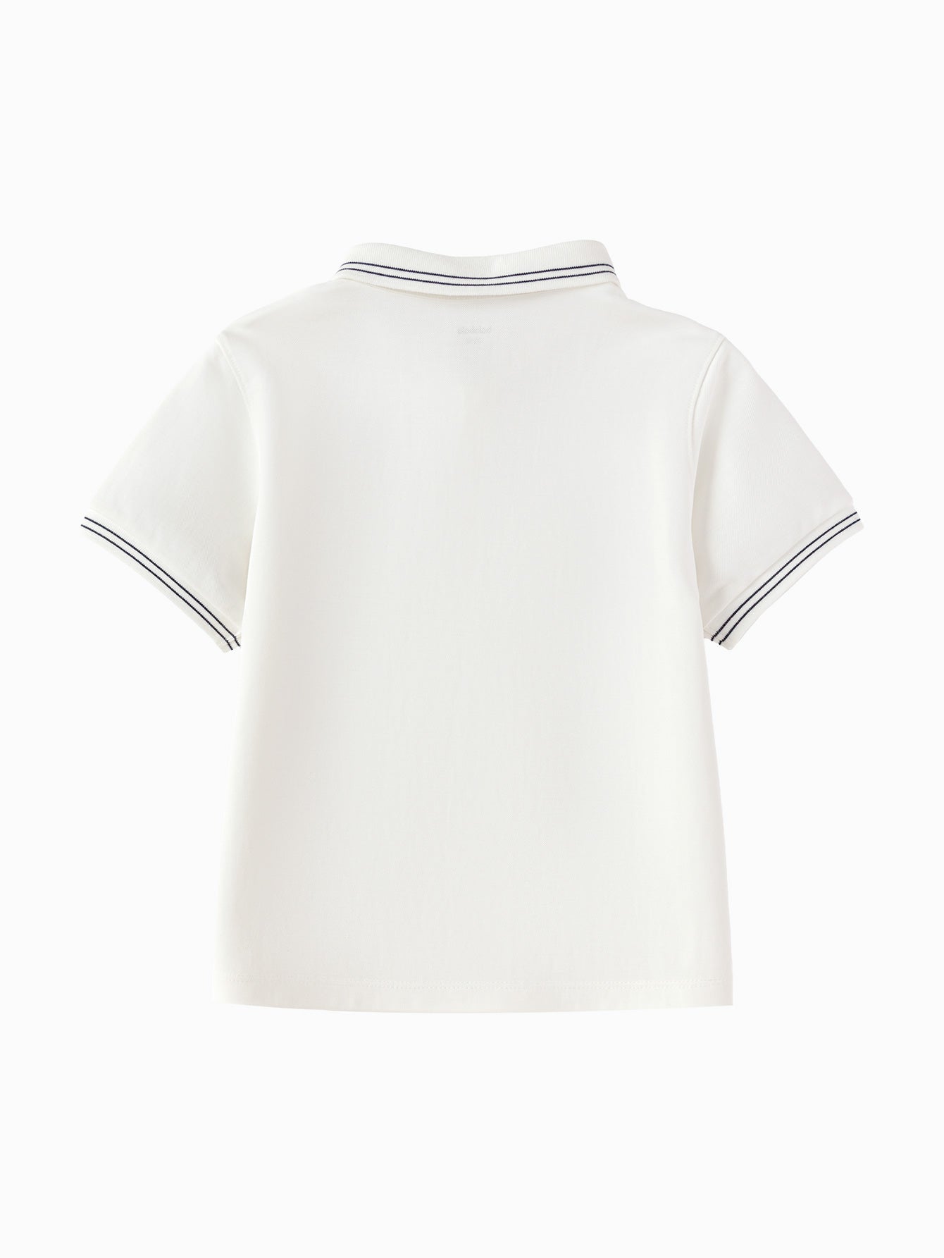 Balabala Boys Polo Shirt White Yellow,Raw White