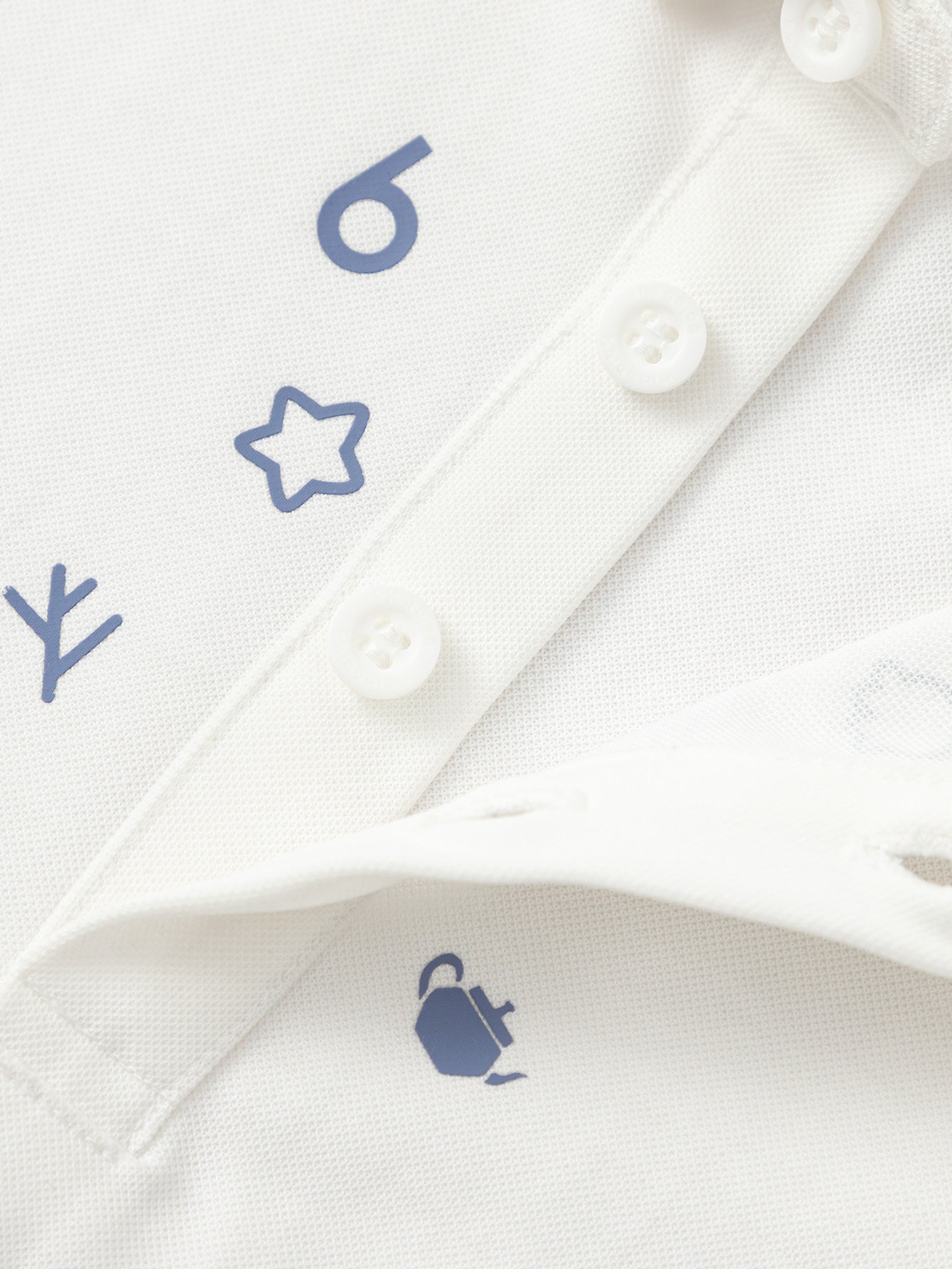 Balabala Boys Polo Shirt White Yellow,Raw White