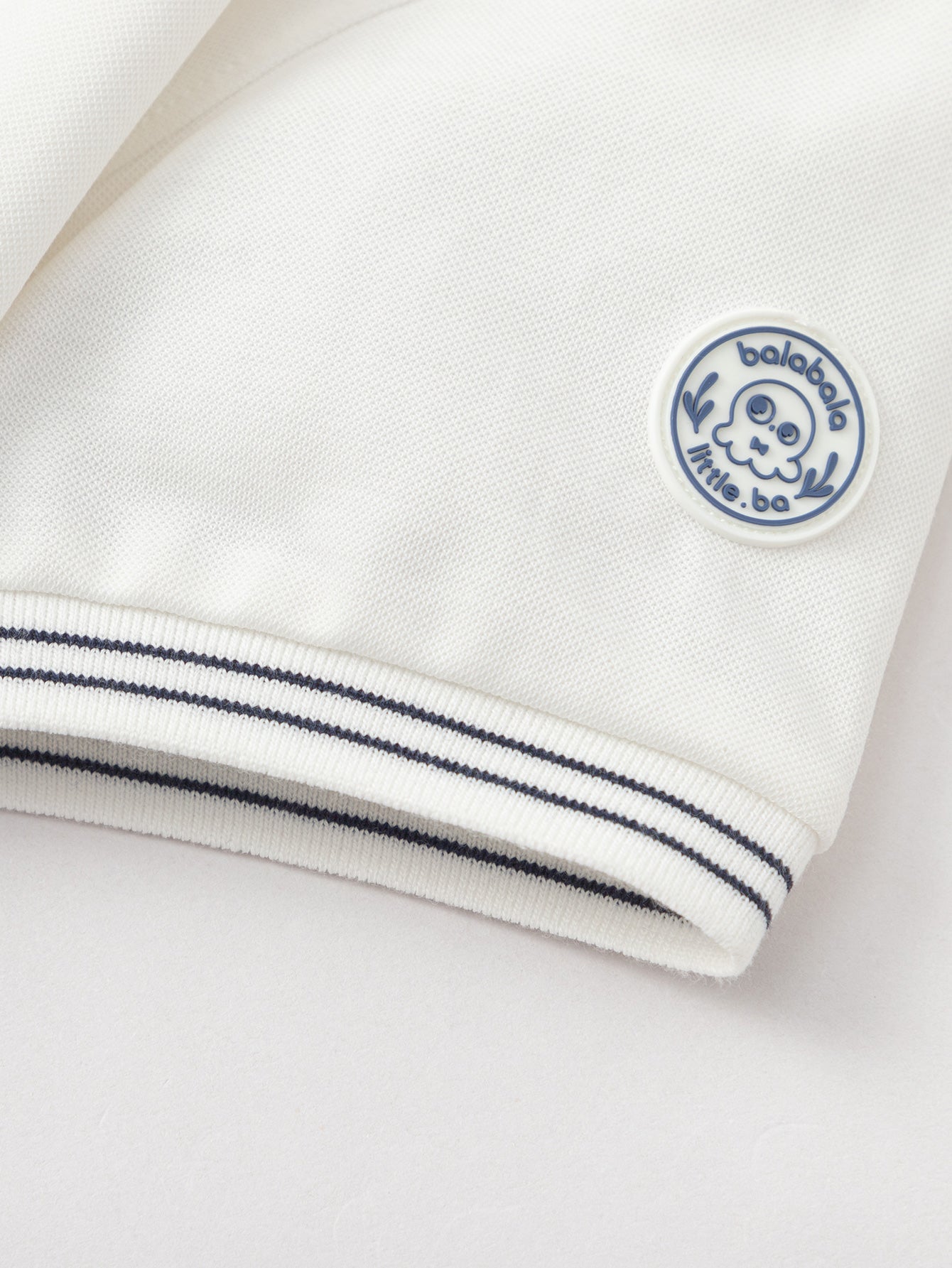 Balabala Boys Polo Shirt White Yellow,Raw White