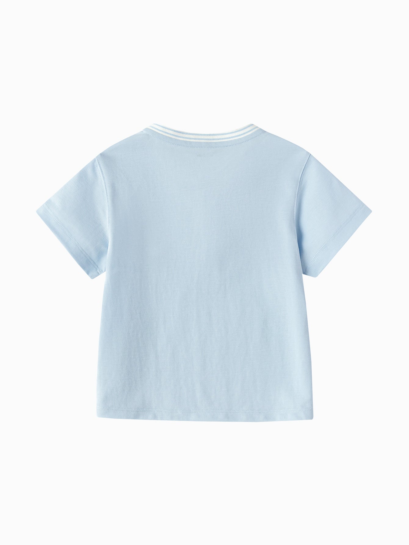 Balabala Girls Bow T Shirt White,Blue