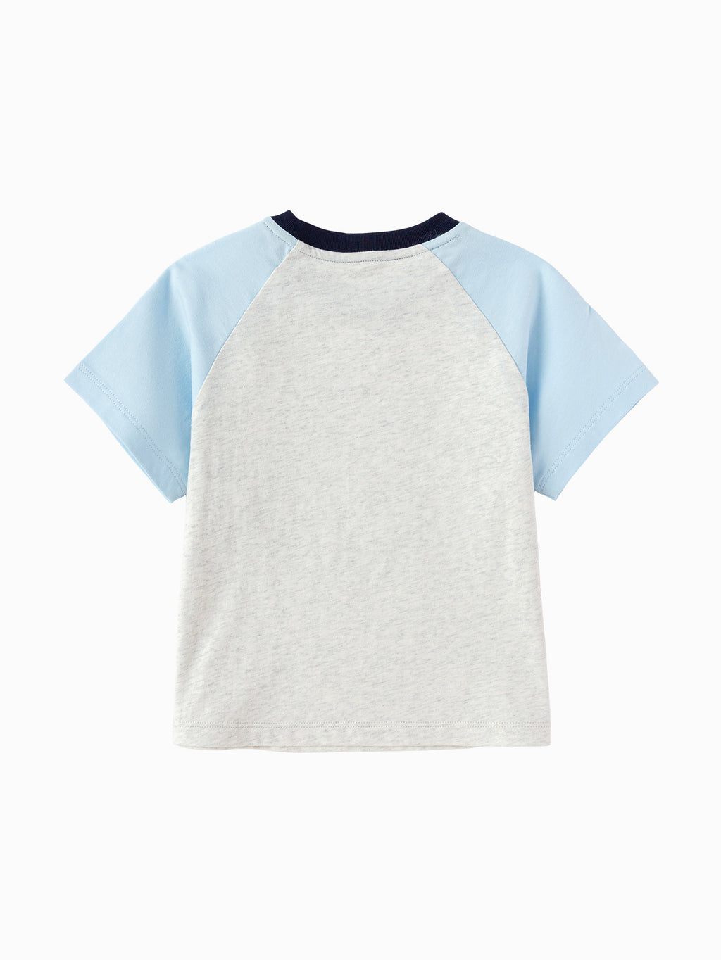 Balabala Kids Raglan Graphic T Shirt Light Yellow,Light Melange Gray