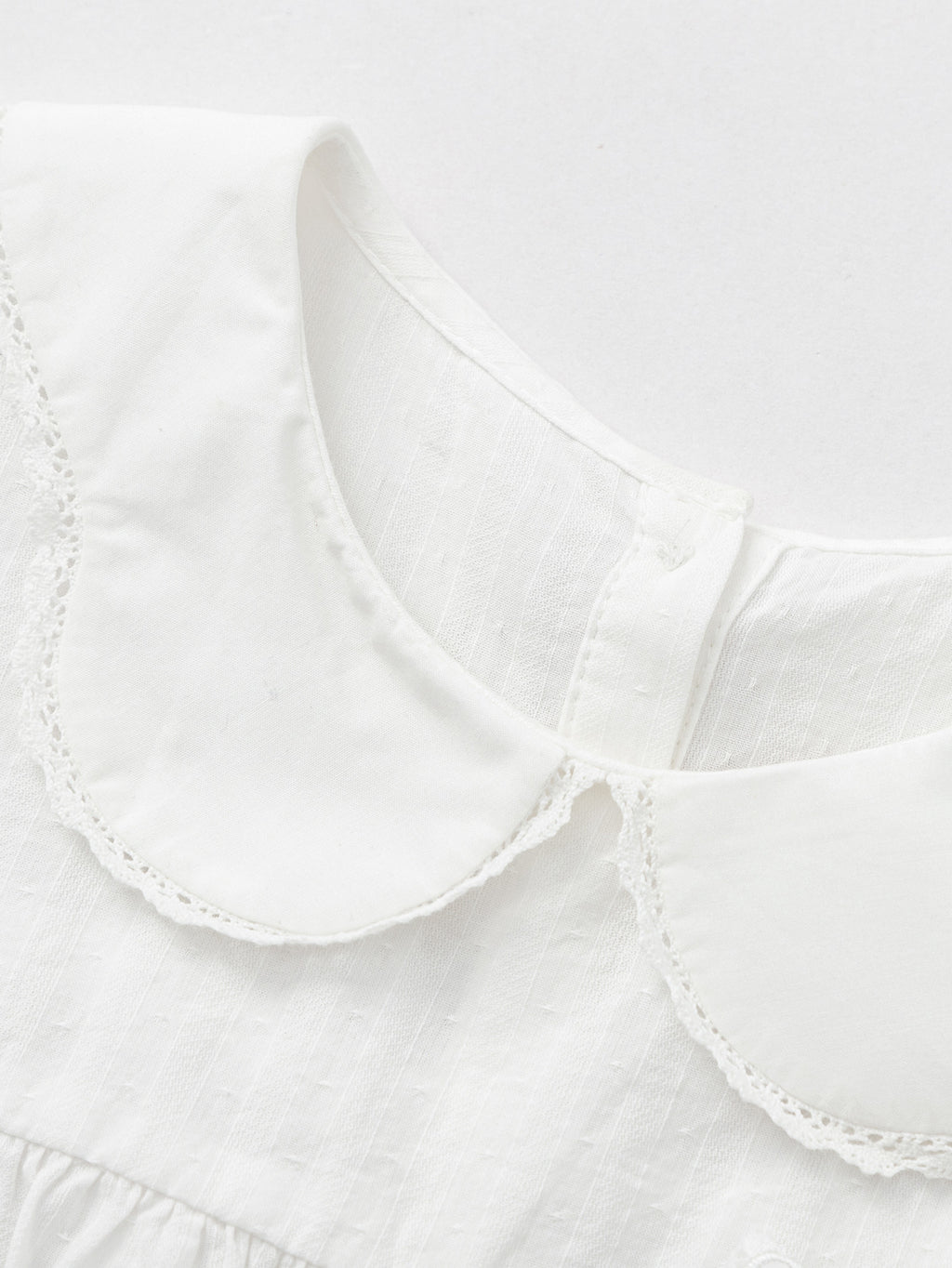 Balabala Girls Peter Pan Collar Dress White,Blue