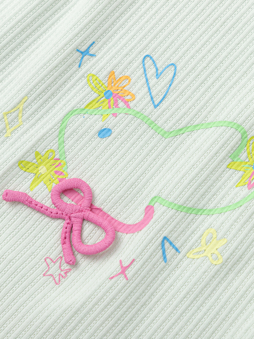 Balabala Girls Unicorn Cami Top Pink Green