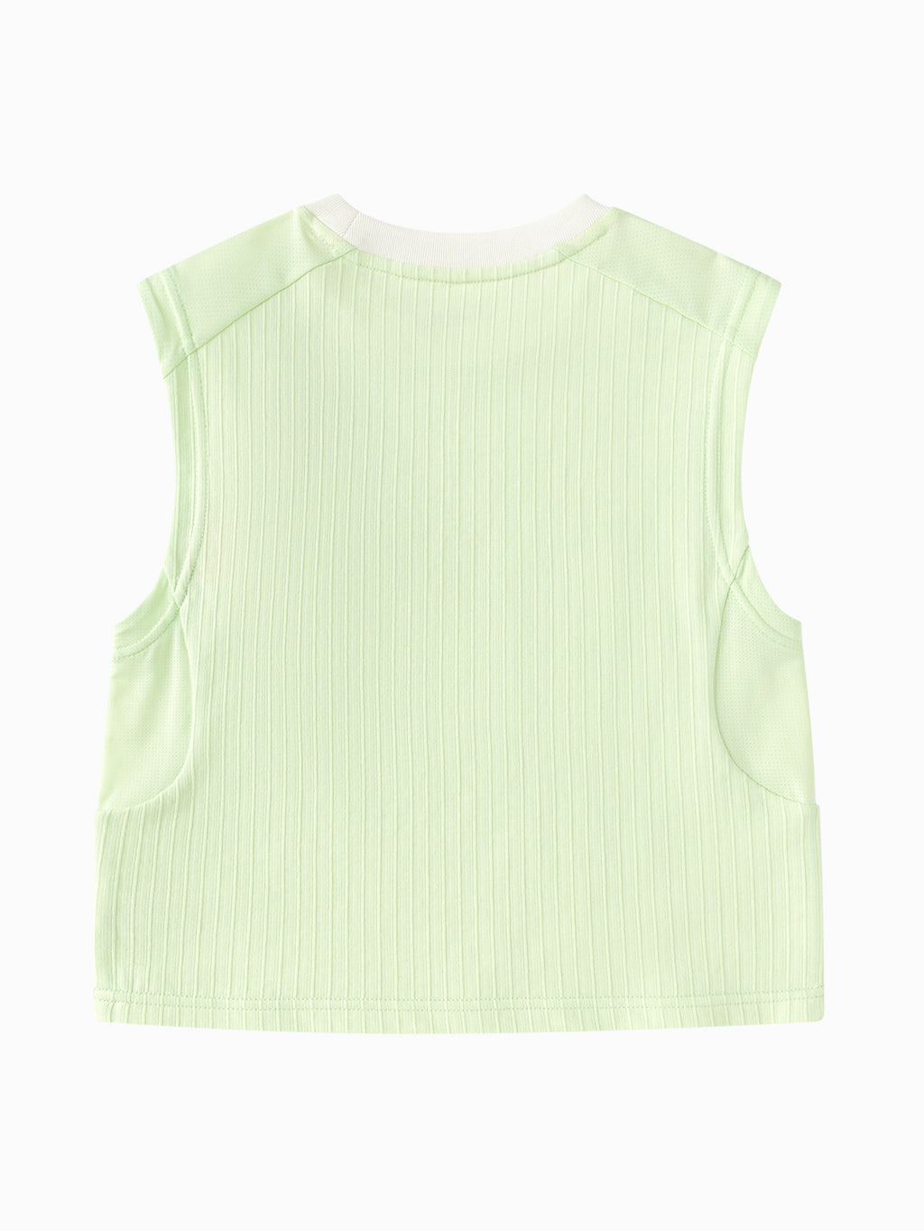 Balabala Boys Pocket Tank Top White,Lime Green