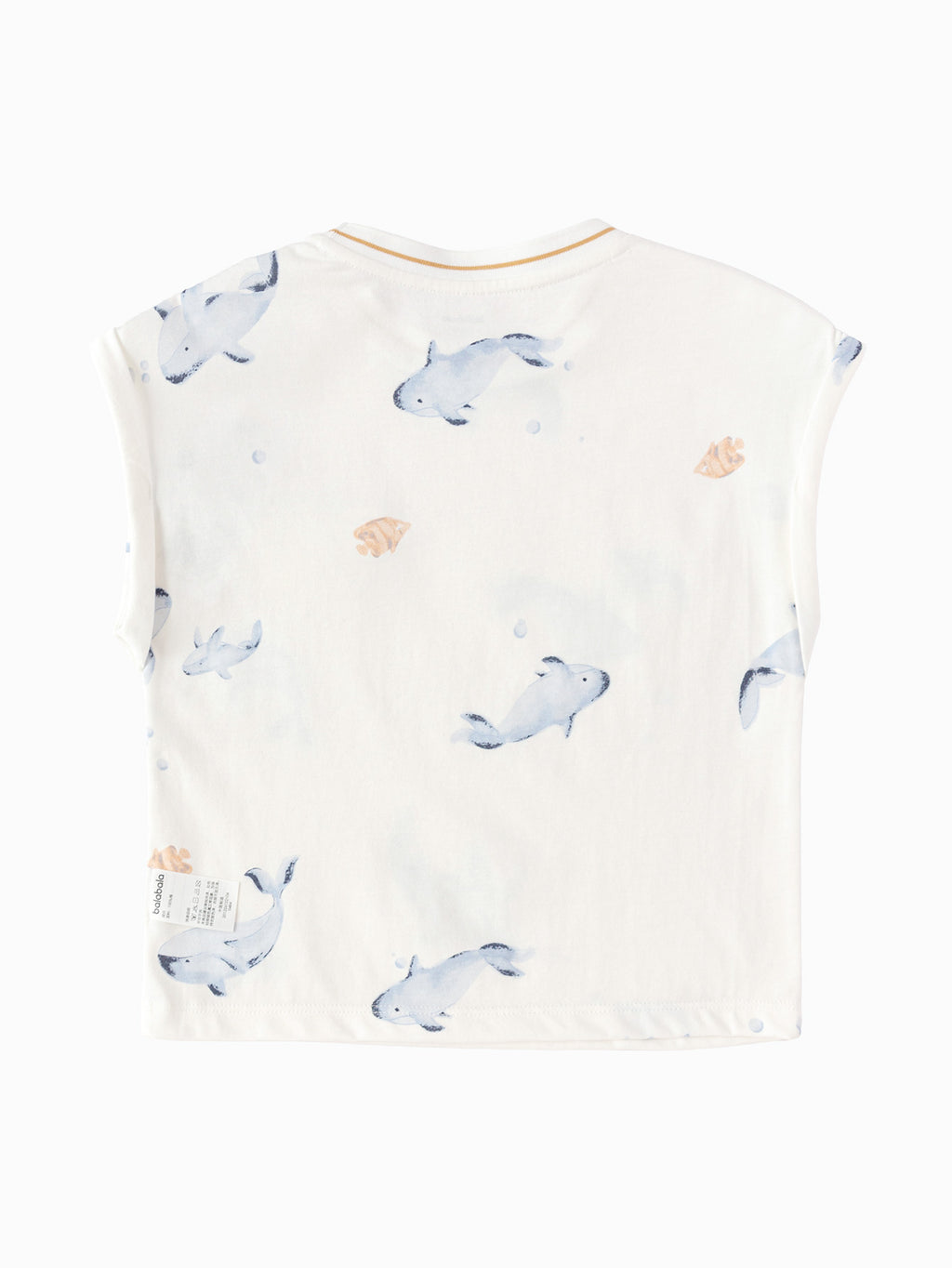 Balabala Boys Tank Top White,Yellow Blue