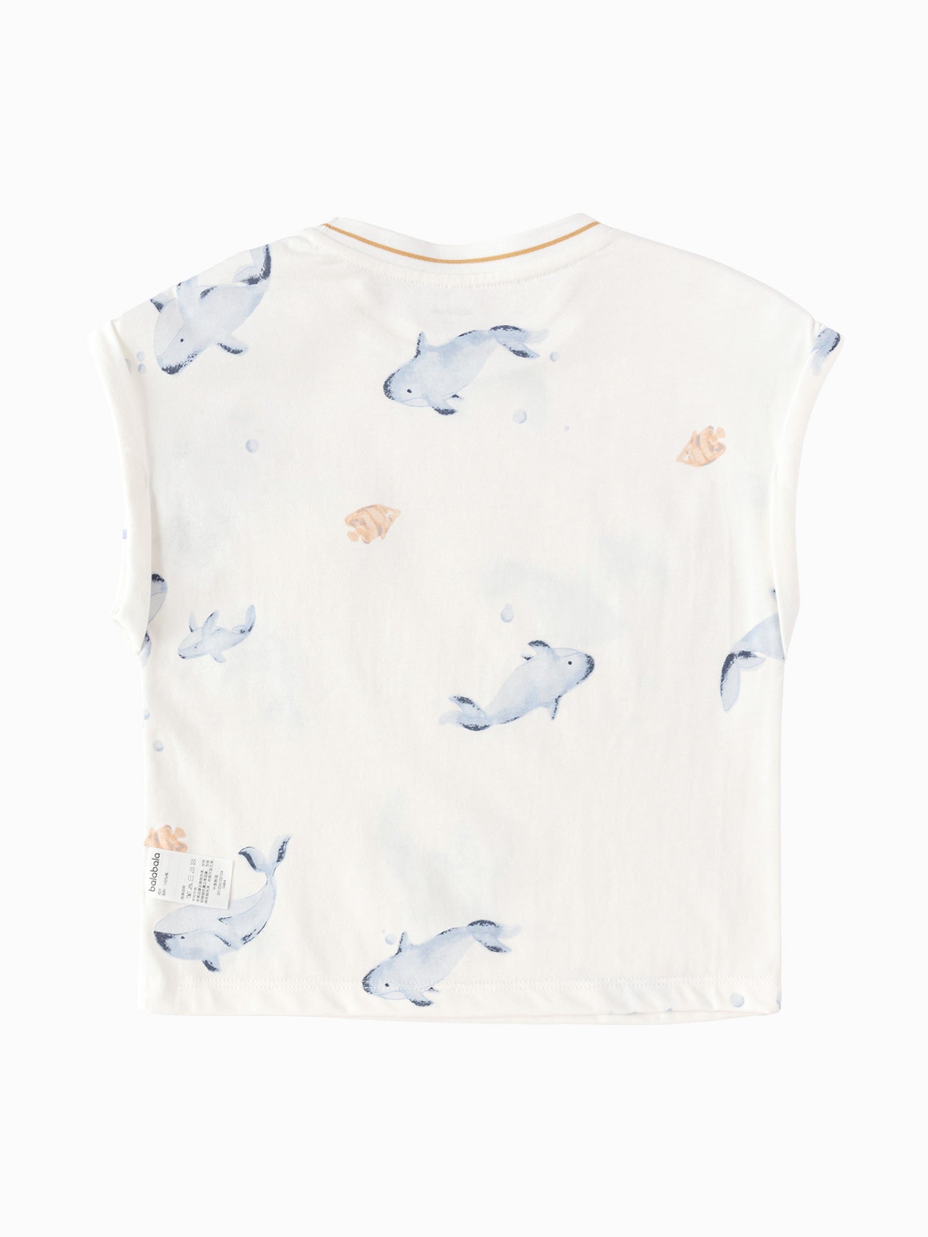 Balabala Boys Tank Top White,Yellow Blue
