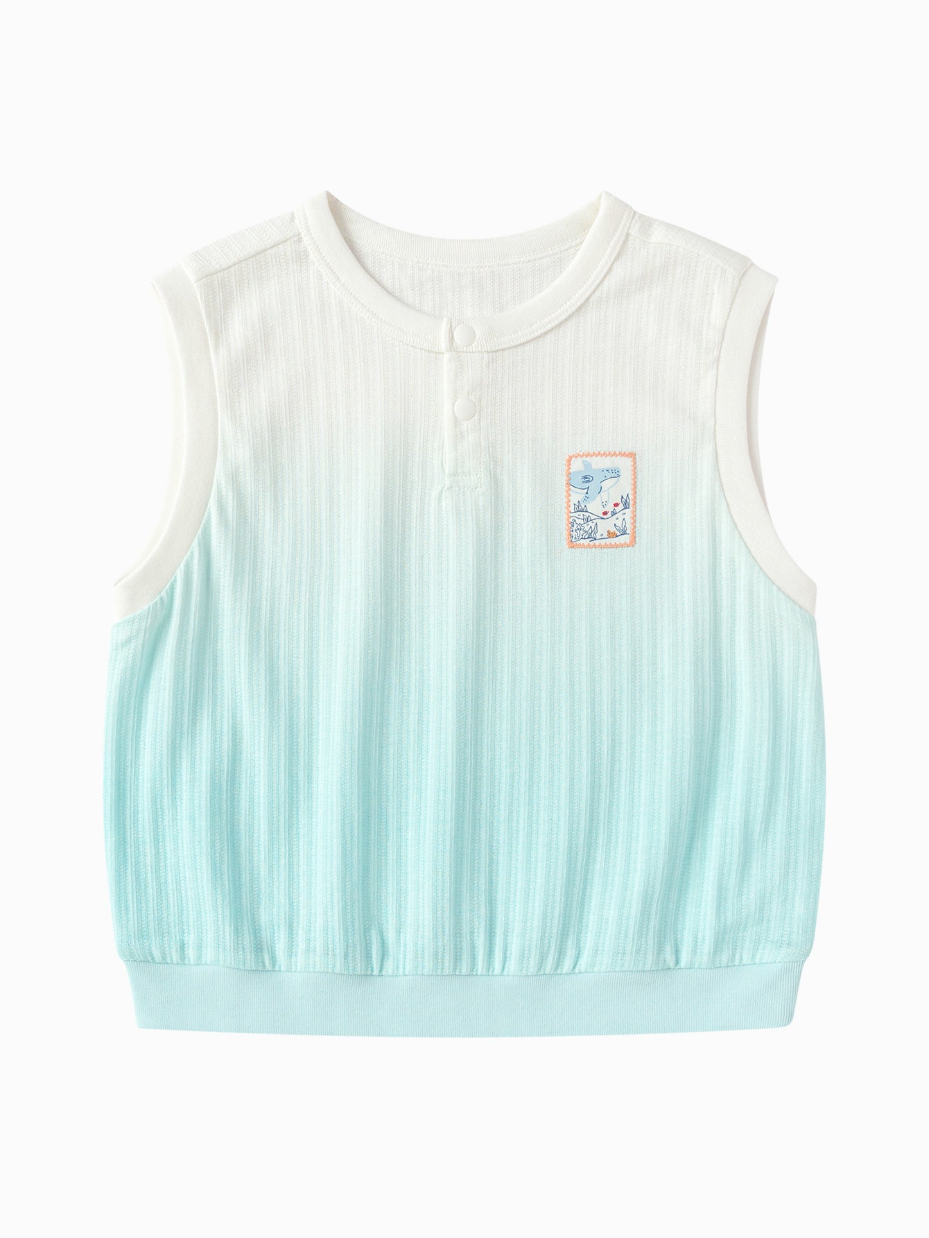 Balabala Boys Gradient Tank Top Blue White