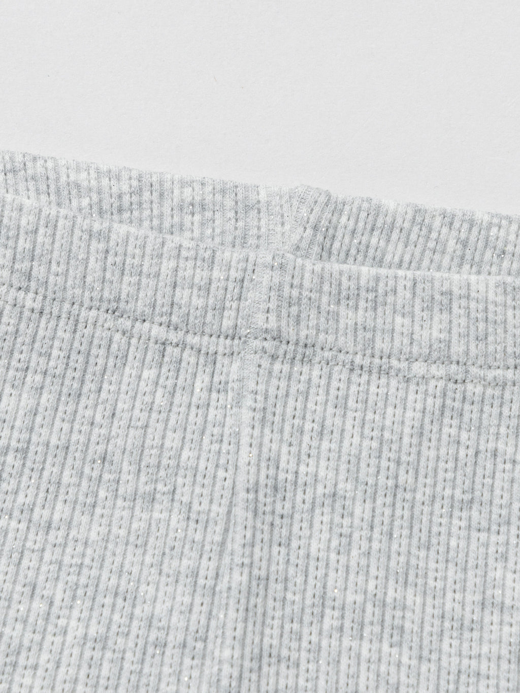 Balabala Girls Ribbed Leggings White,Gray