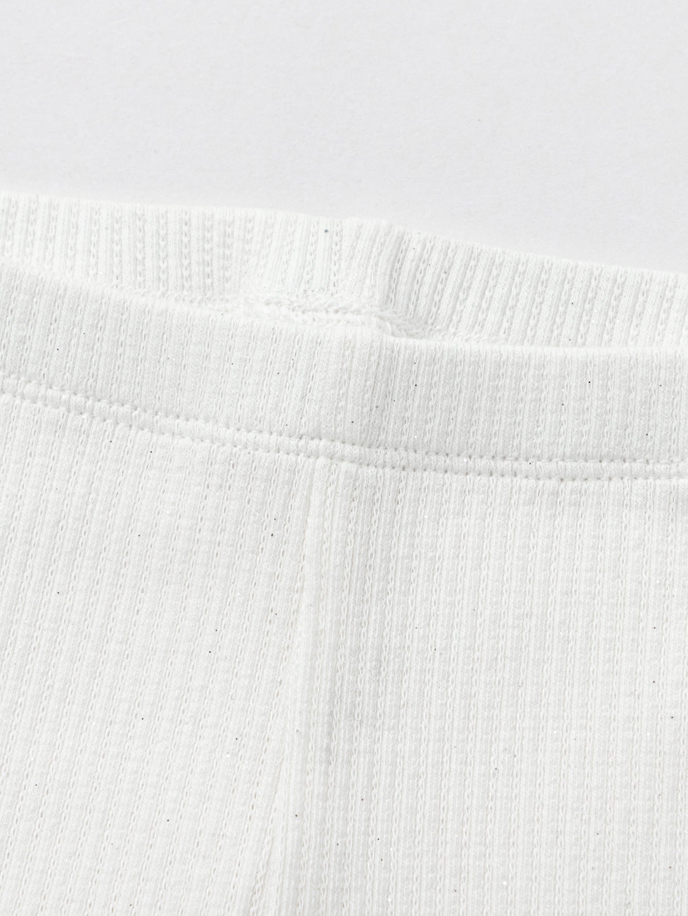 Balabala Girls Ribbed Leggings White,Gray