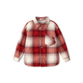 Balabala Kids Plaid Jacket Red