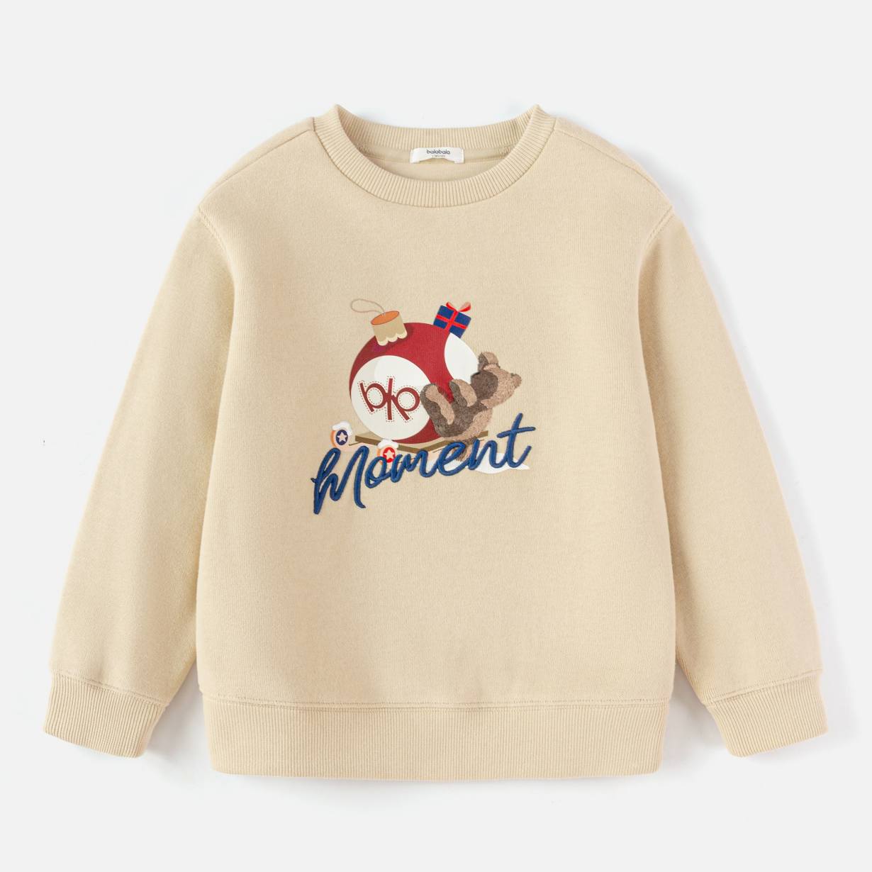 Balabala Kids Graphic Sweatshirt Khaki