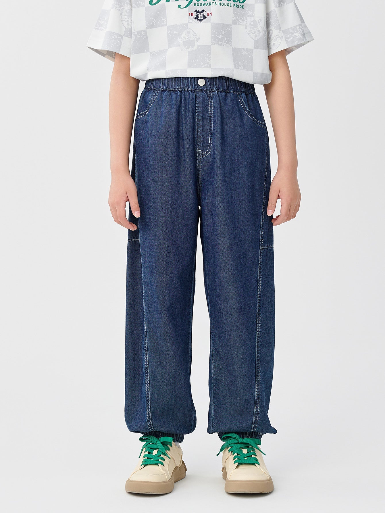 Balabala Pants Light Blue Denim | Dark Blue Denim