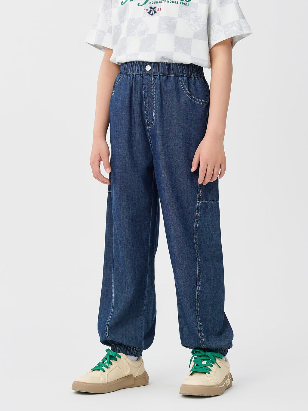 Balabala Pants Light Blue Denim | Dark Blue Denim