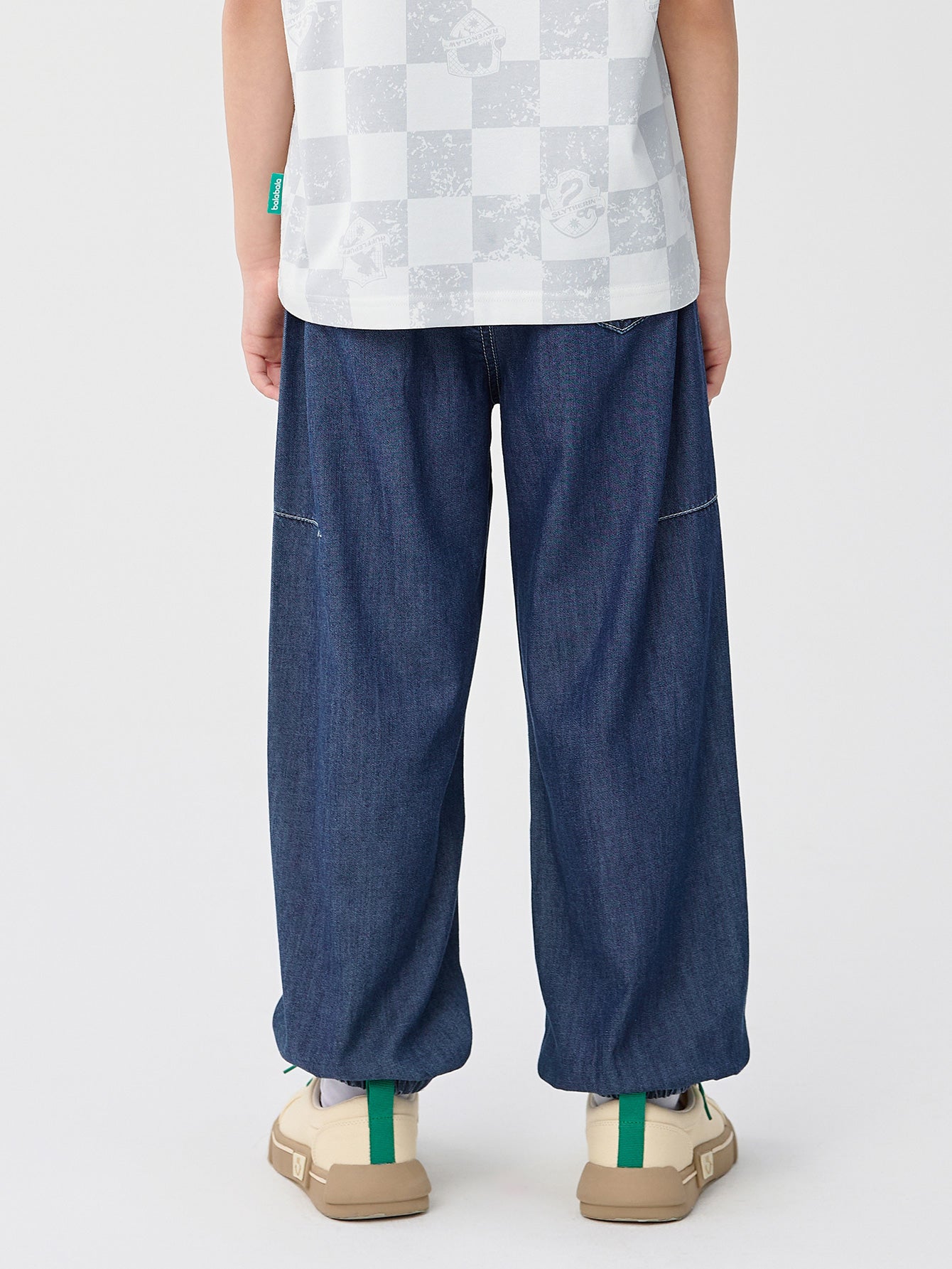 Balabala Pants Light Blue Denim | Dark Blue Denim