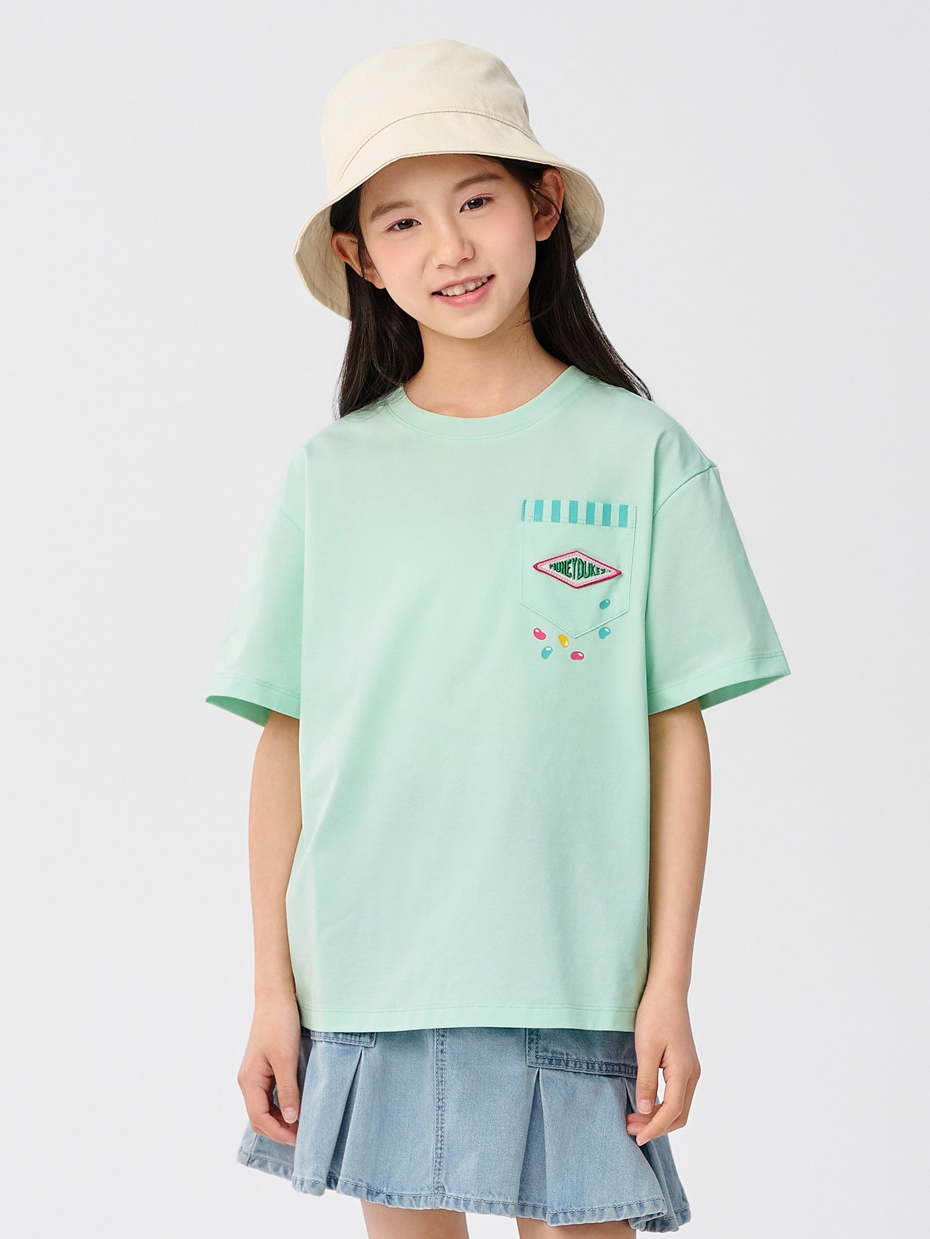 Balabala T-Shirt Pink, Mint Green, White
