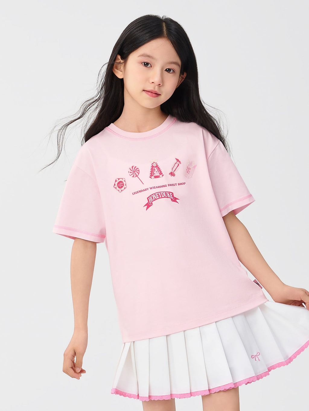 Balabala T-Shirt Pink, Mint Green, White